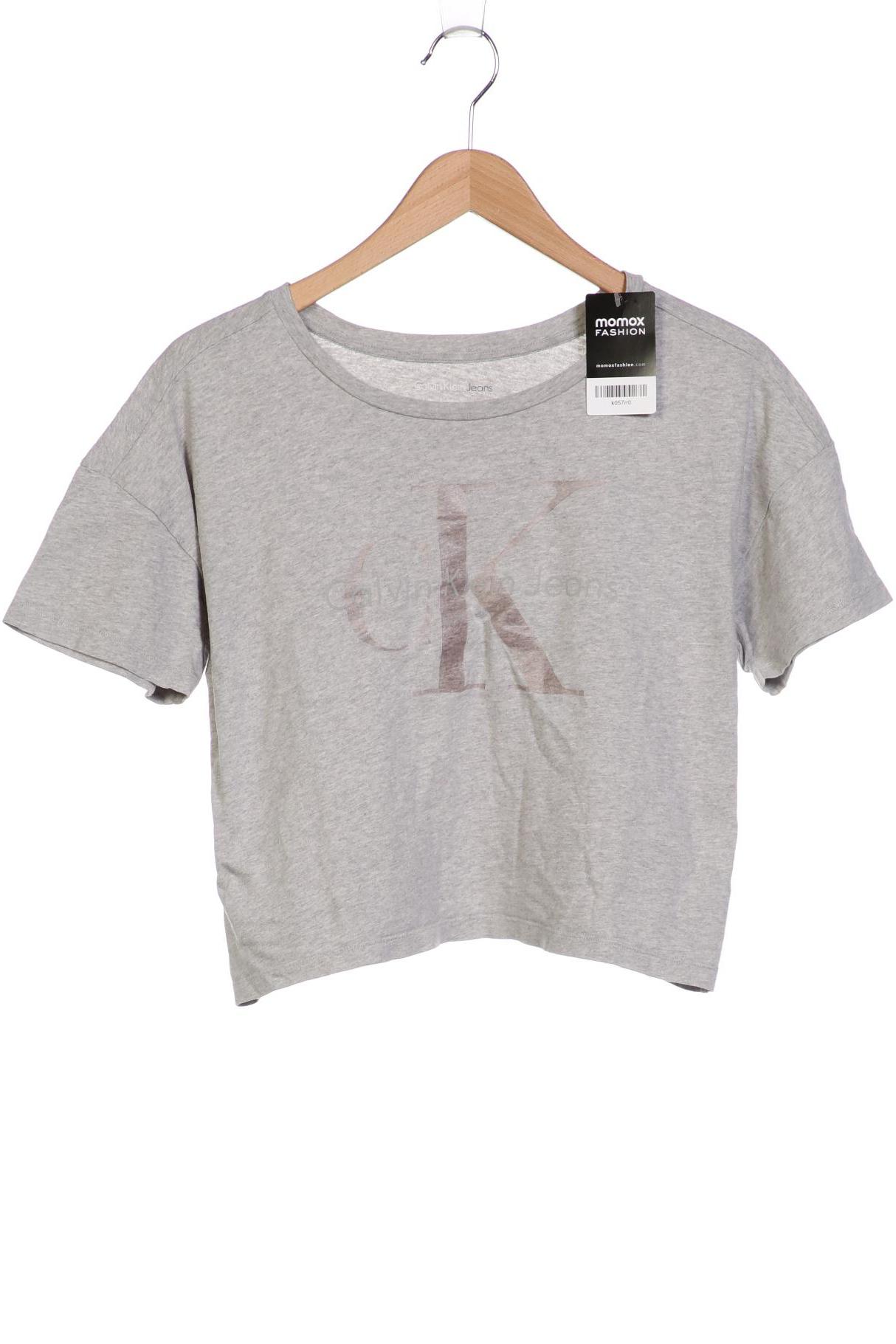 

Calvin Klein Jeans Damen T-Shirt, grau, Gr. 34