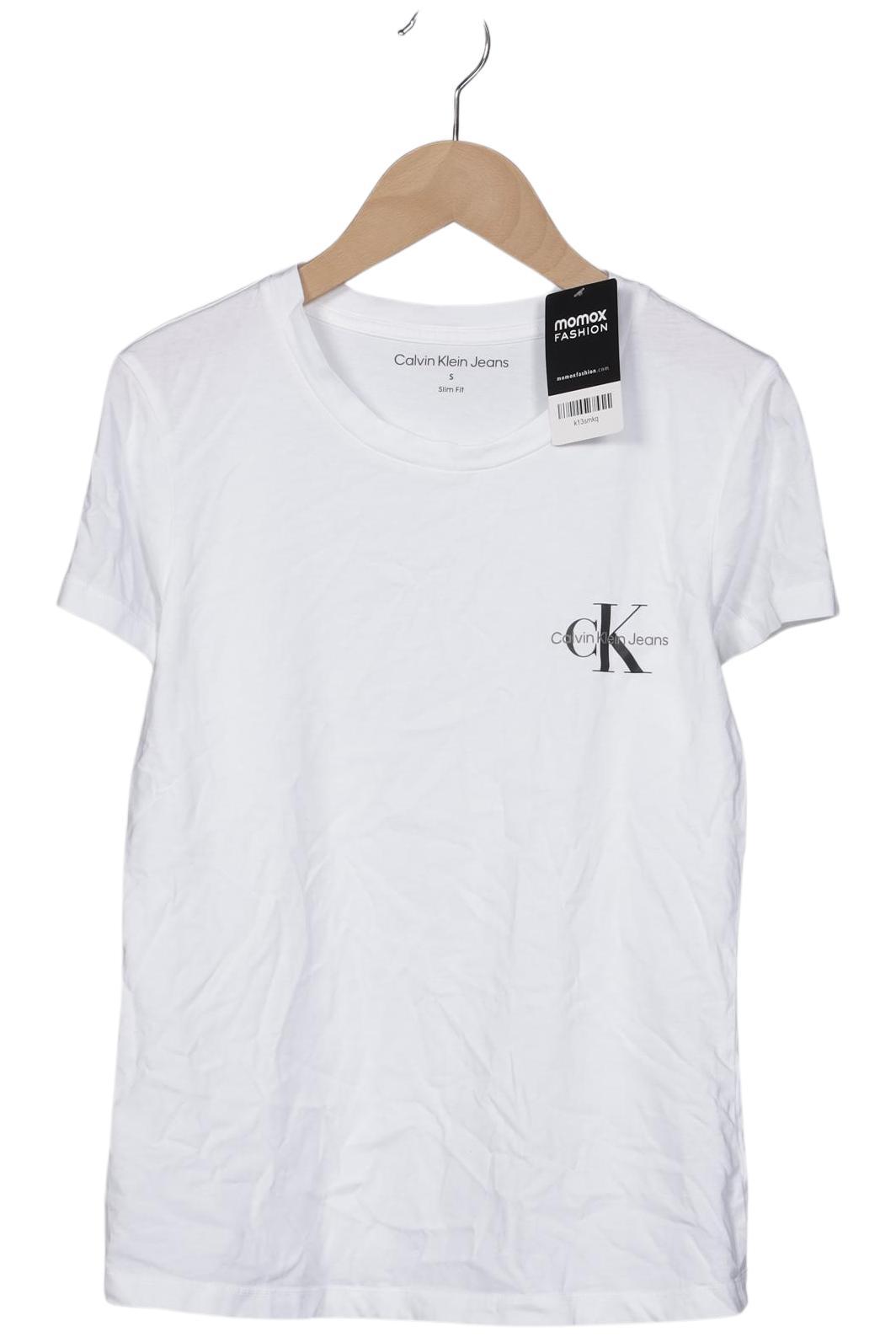 

Calvin Klein Jeans Damen T-Shirt, weiß, Gr. 36