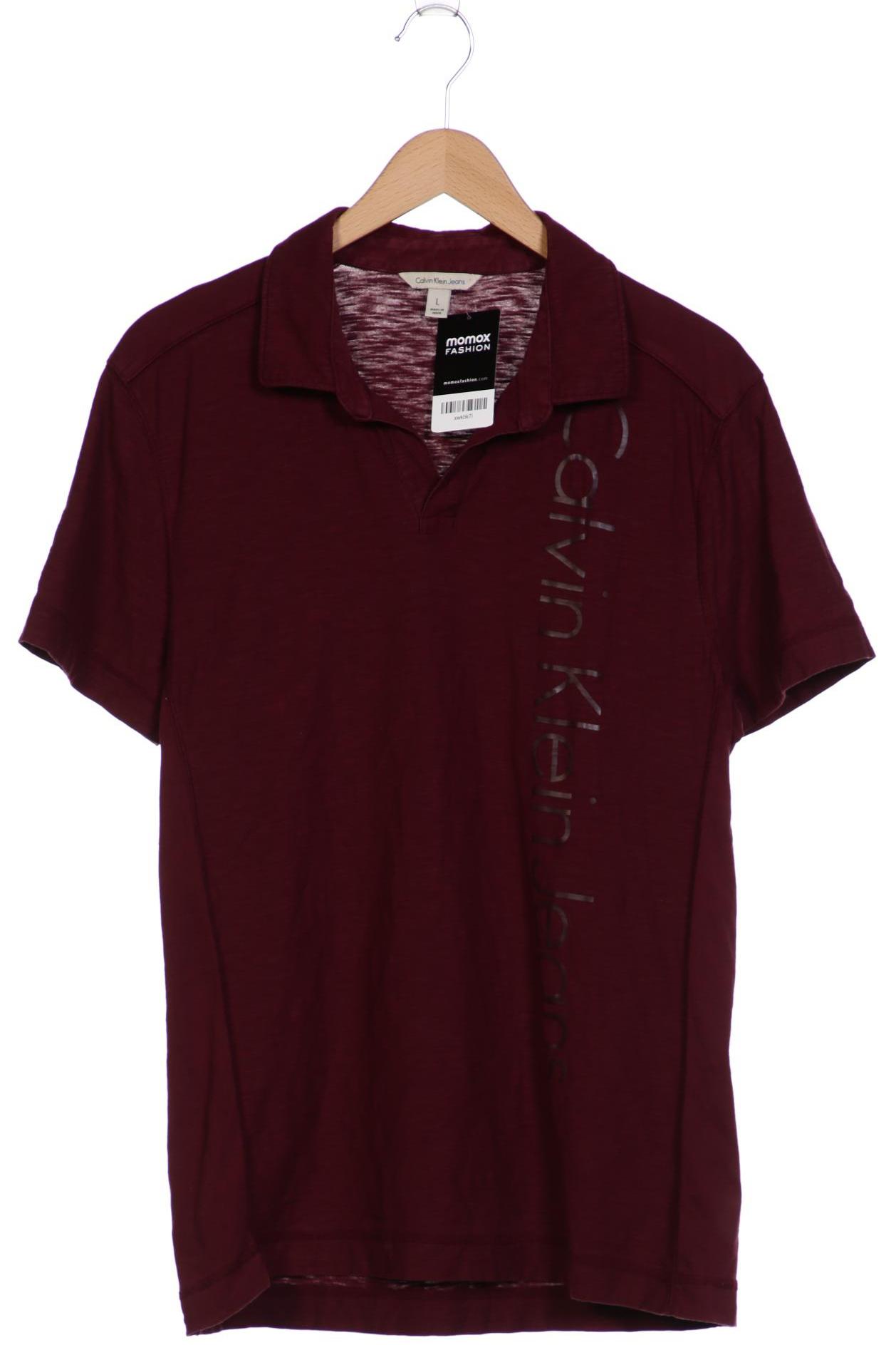 

Calvin Klein Jeans Herren Poloshirt, bordeaux, Gr. 52