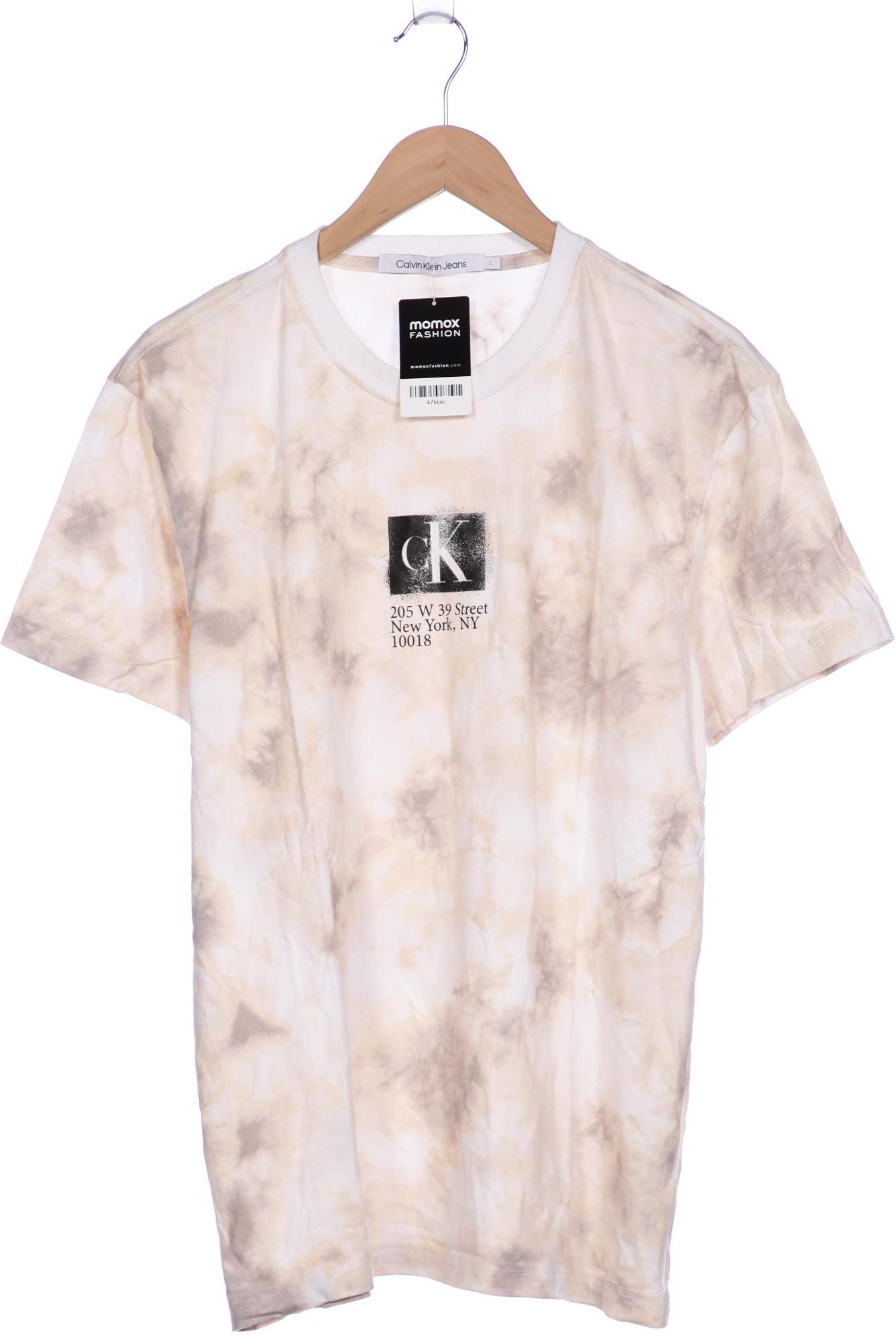 

Calvin Klein Jeans Damen T-Shirt, beige, Gr. 42