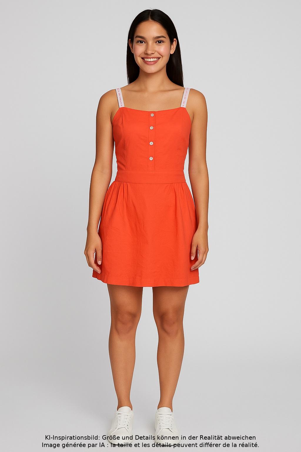 

Calvin Klein Jeans Damen Kleid, orange, Gr. 34