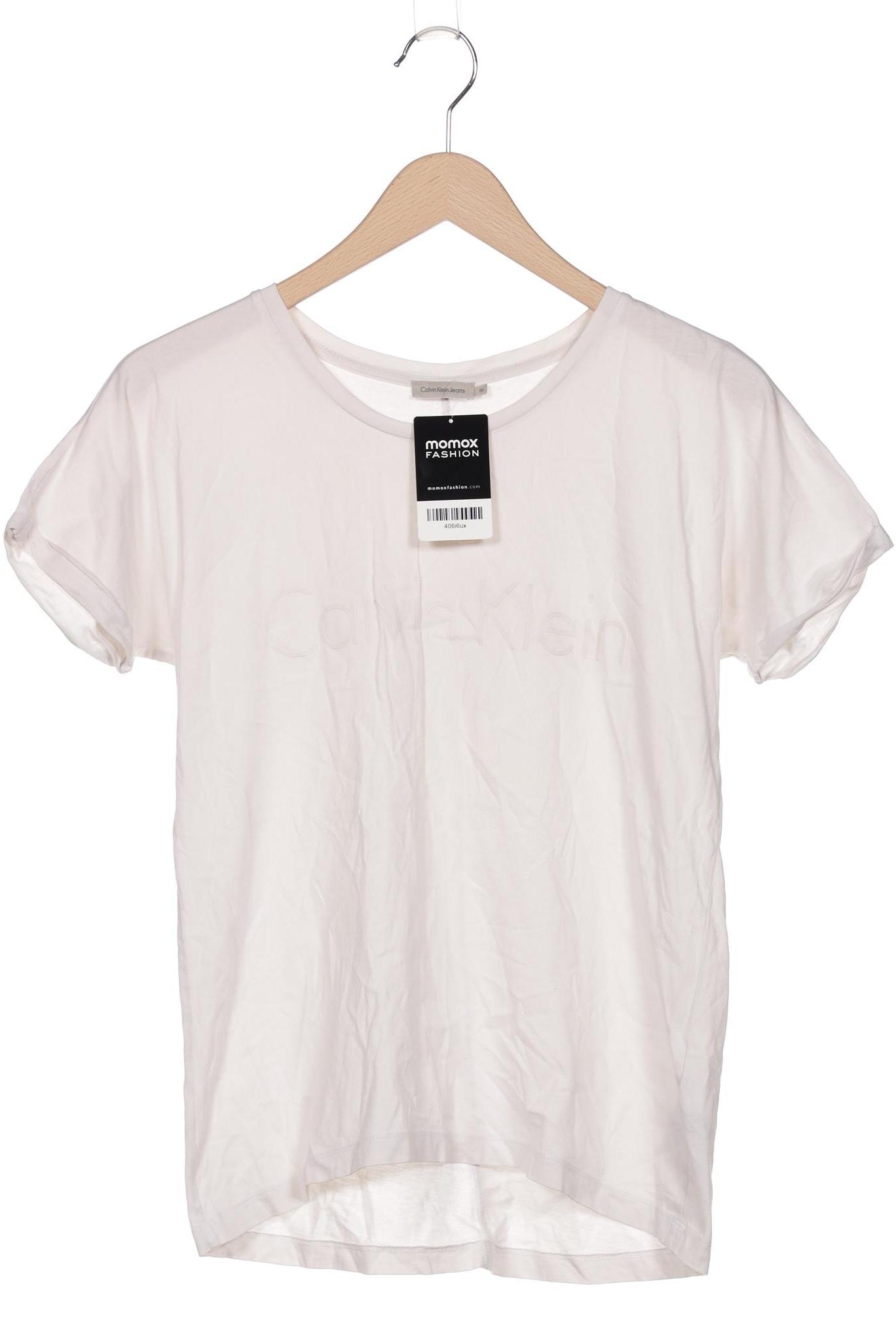 

Calvin Klein Jeans Damen T-Shirt, weiß, Gr. 38