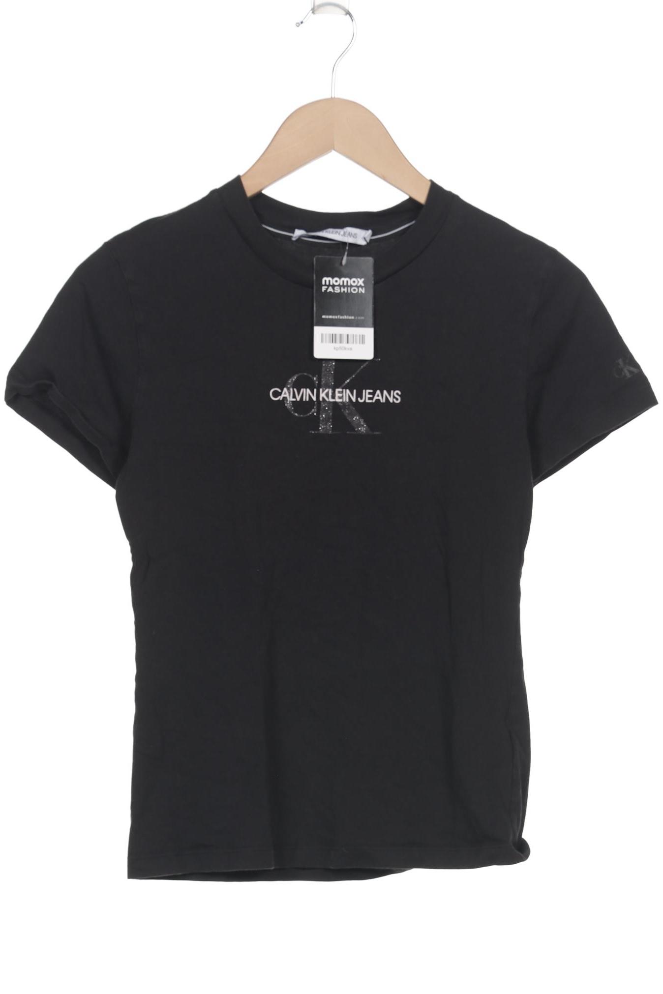 

Calvin Klein Jeans Damen T-Shirt, schwarz, Gr. 36