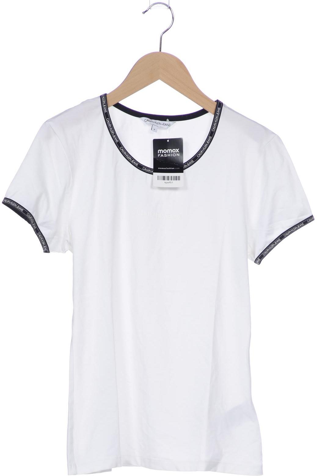 

Calvin Klein Jeans Damen T-Shirt, weiß, Gr. 38