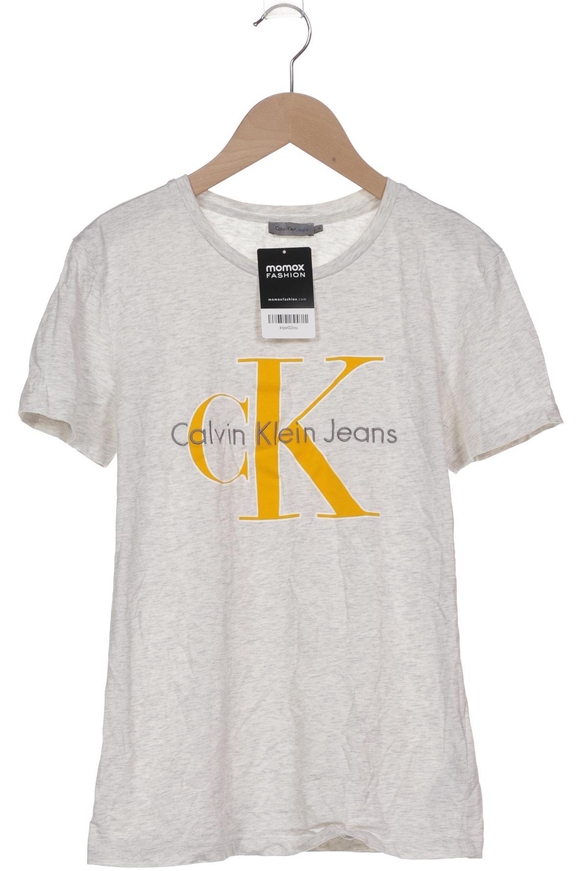 

Calvin Klein Jeans Damen T-Shirt, grau, Gr. 36