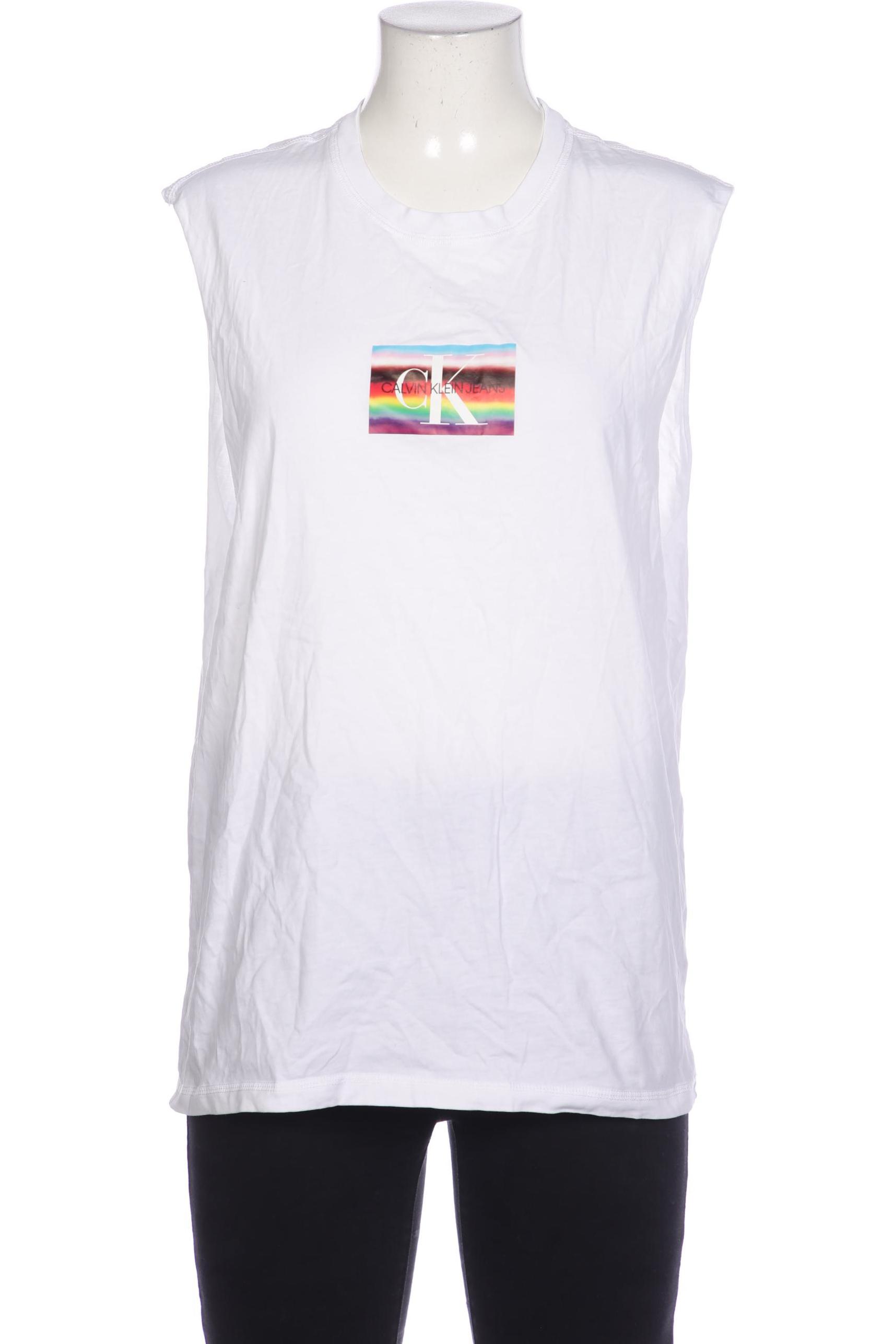 

Calvin Klein Jeans Damen T-Shirt, weiß, Gr. 42
