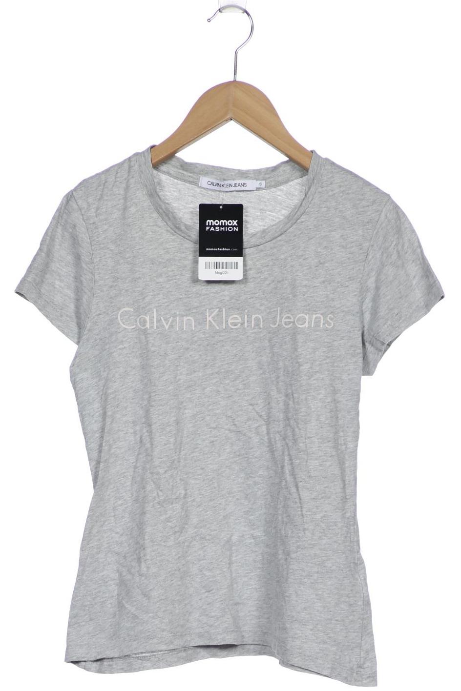 

Calvin Klein Jeans Damen T-Shirt, grau, Gr. 36