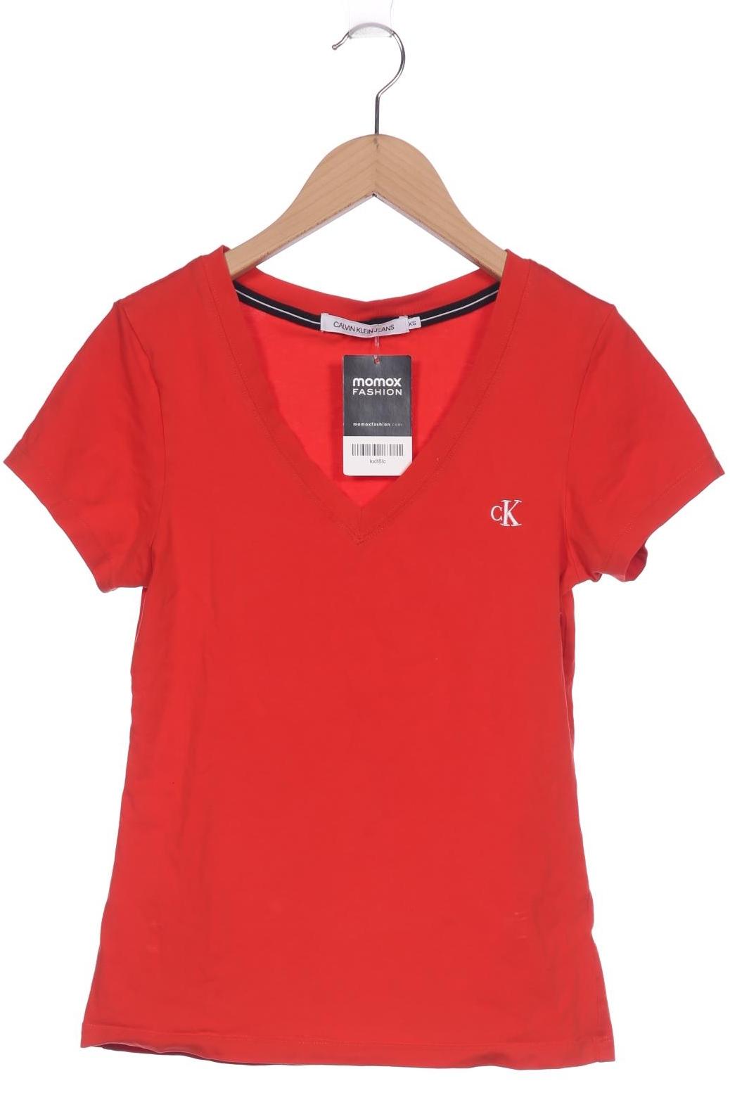 

Calvin Klein Jeans Damen T-Shirt, rot, Gr. 34