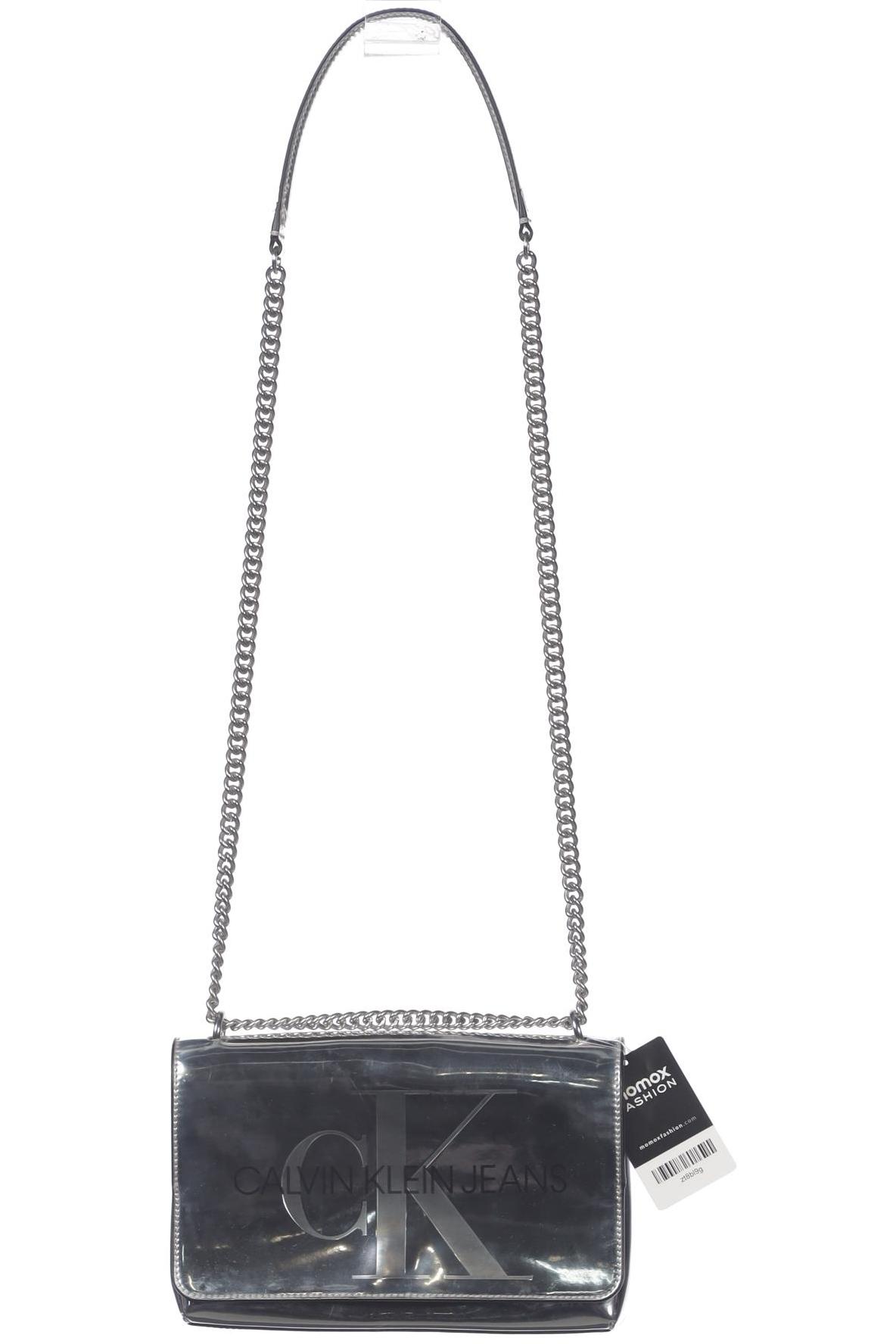 

Calvin Klein Jeans Damen Handtasche, silber, Gr.