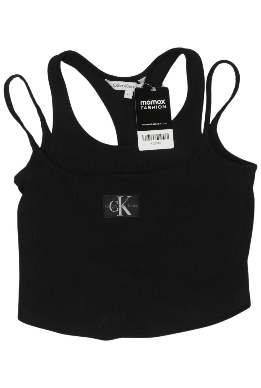 

Calvin Klein Jeans Damen Top, schwarz, Gr. 34