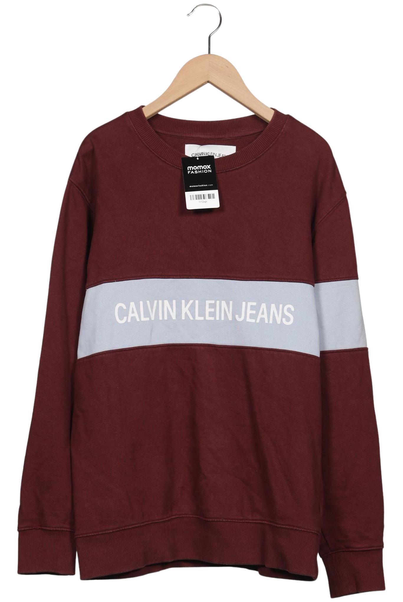

Calvin Klein Jeans Herren Sweatshirt, bordeaux, Gr. 48