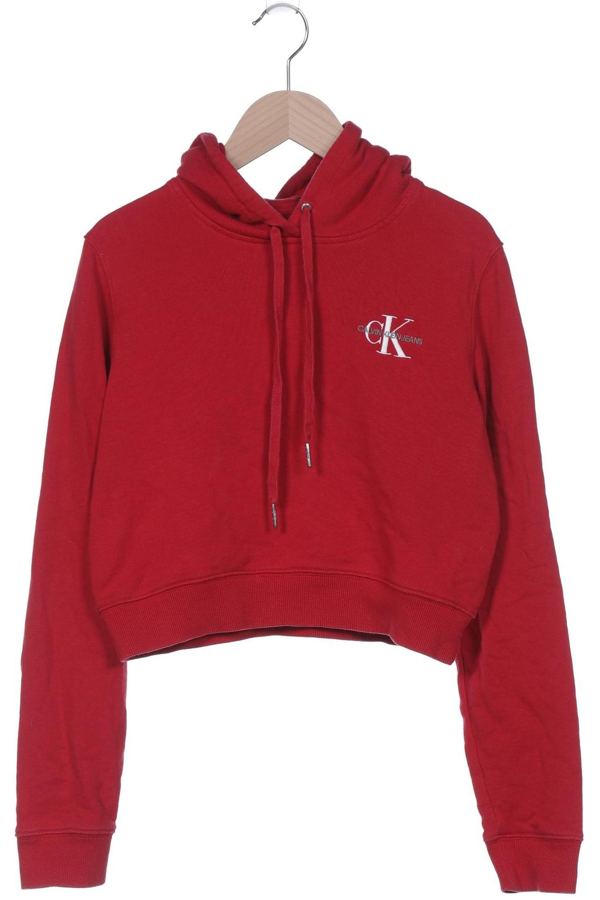 

Calvin Klein Jeans Damen Kapuzenpullover, rot, Gr. 34