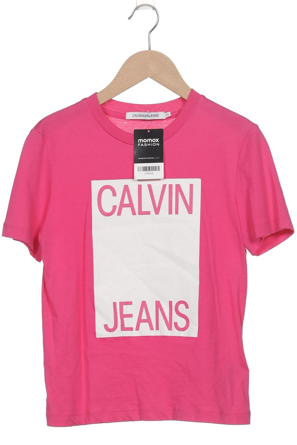 

Calvin Klein Jeans Damen T-Shirt, pink, Gr. 34