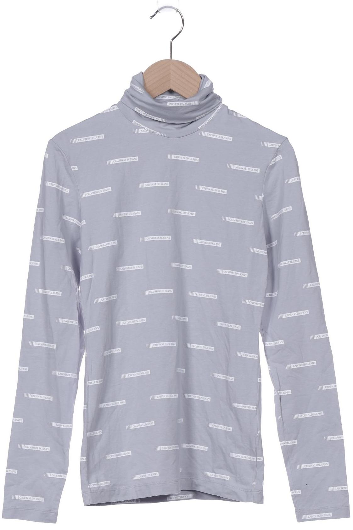 

Calvin Klein Jeans Damen Langarmshirt, grau, Gr. 34