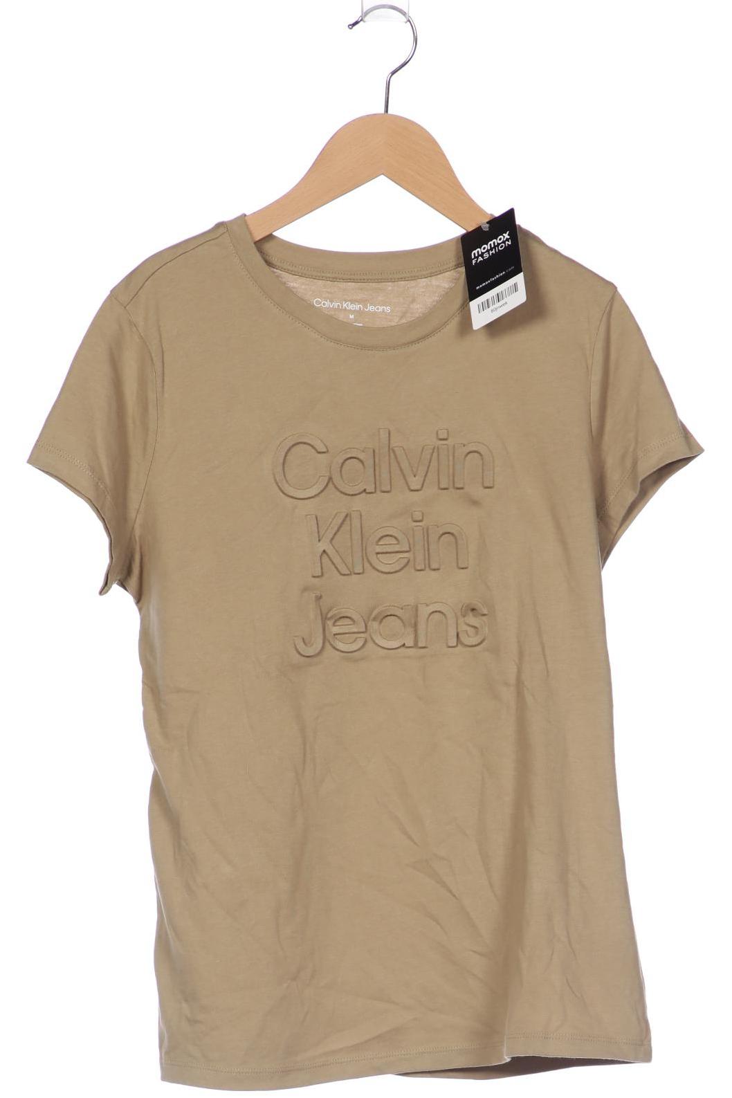 

Calvin Klein Jeans Damen T-Shirt, beige, Gr. 38