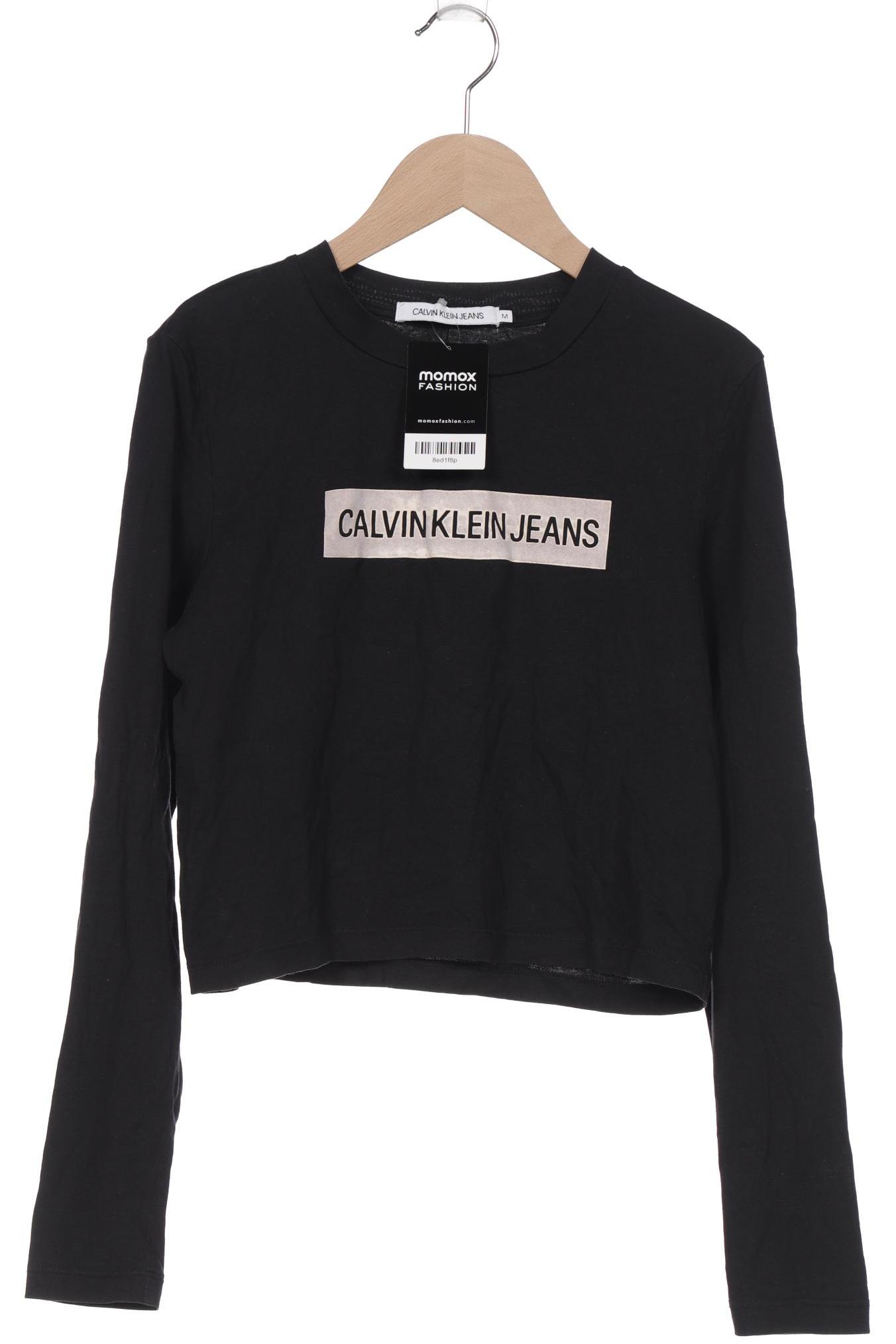 

Calvin Klein Jeans Damen Langarmshirt, schwarz, Gr. 38