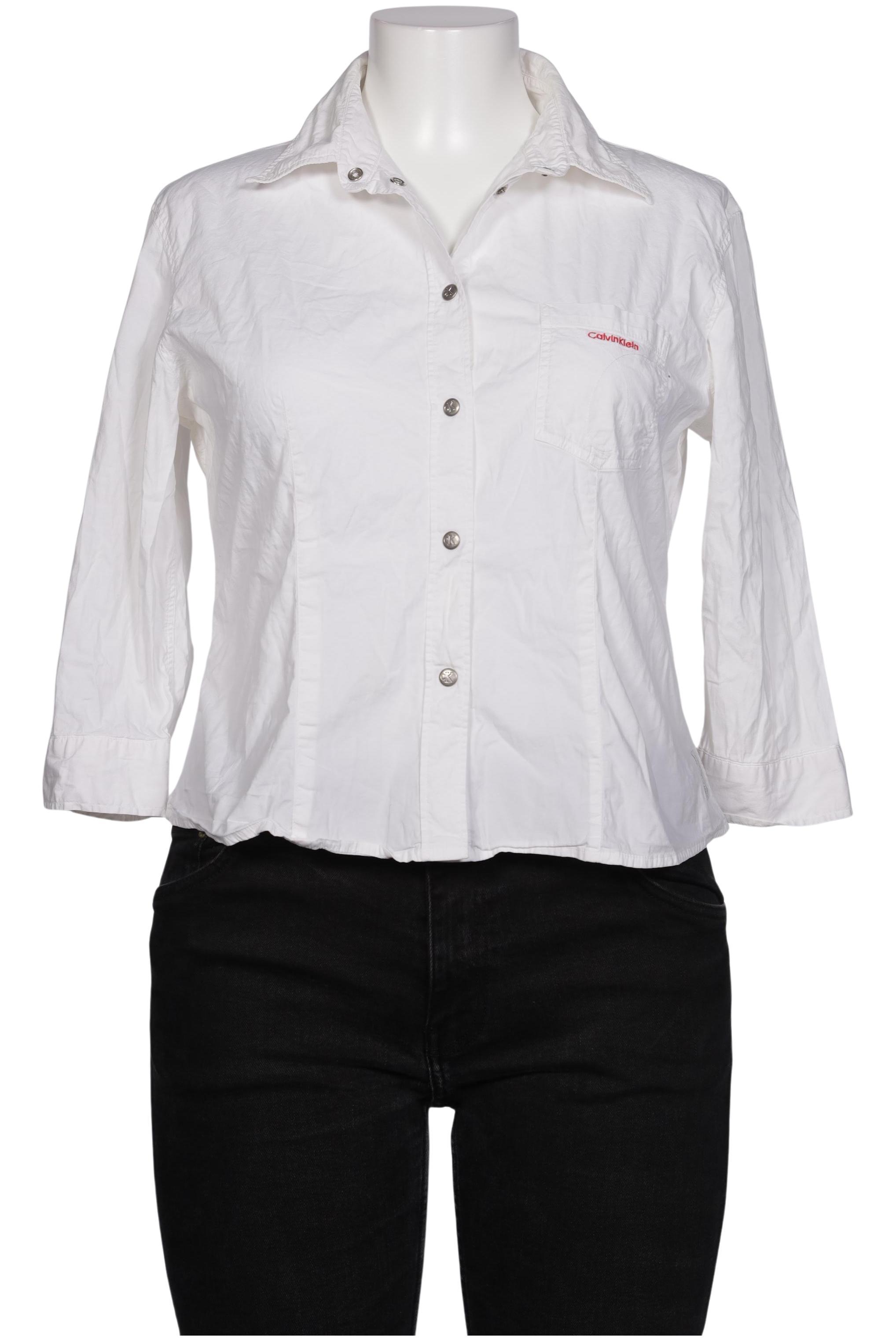 

Calvin Klein Jeans Damen Bluse, weiß, Gr. 44