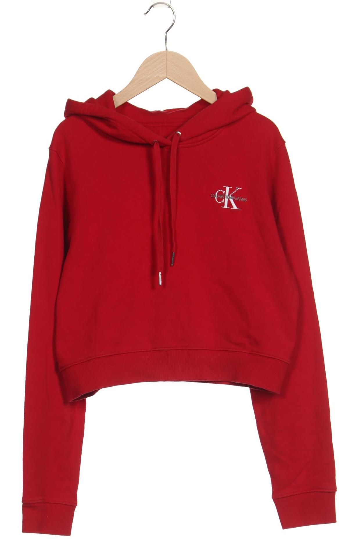 

Calvin Klein Jeans Damen Kapuzenpullover, rot, Gr. 38