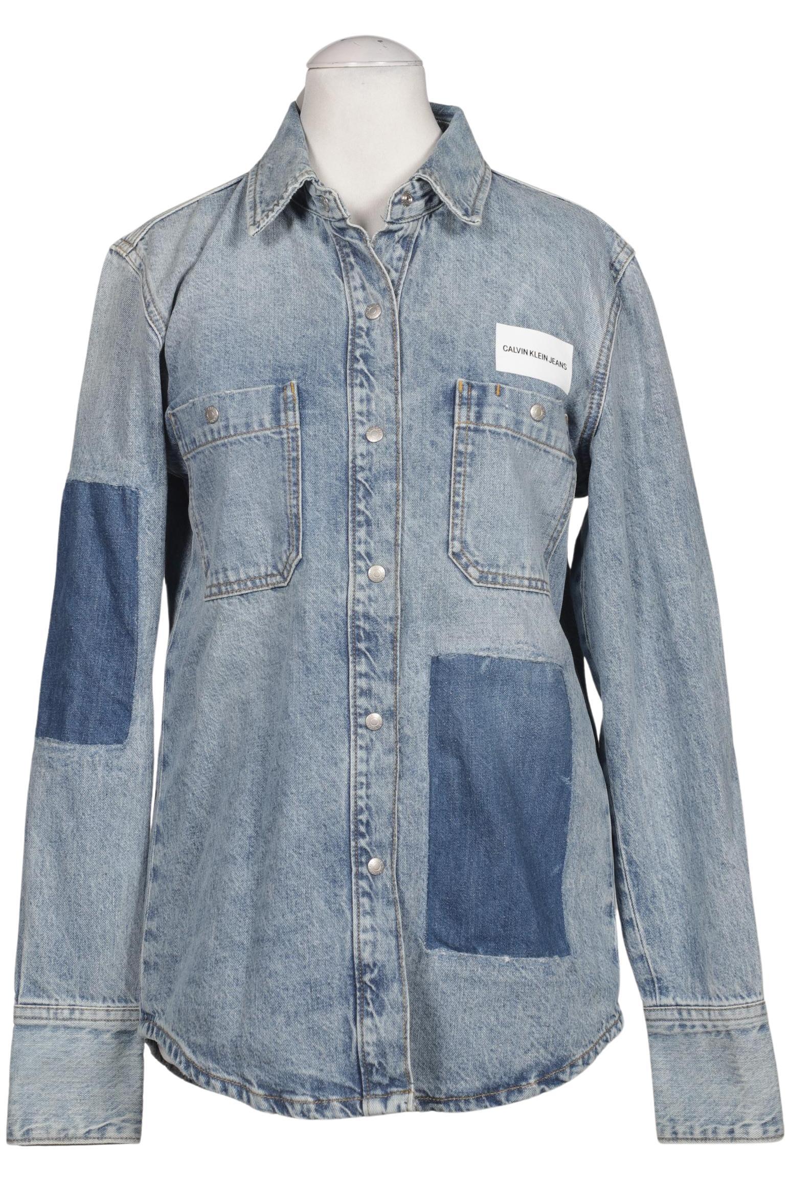 

Calvin Klein Jeans Damen Bluse, blau, Gr. 34