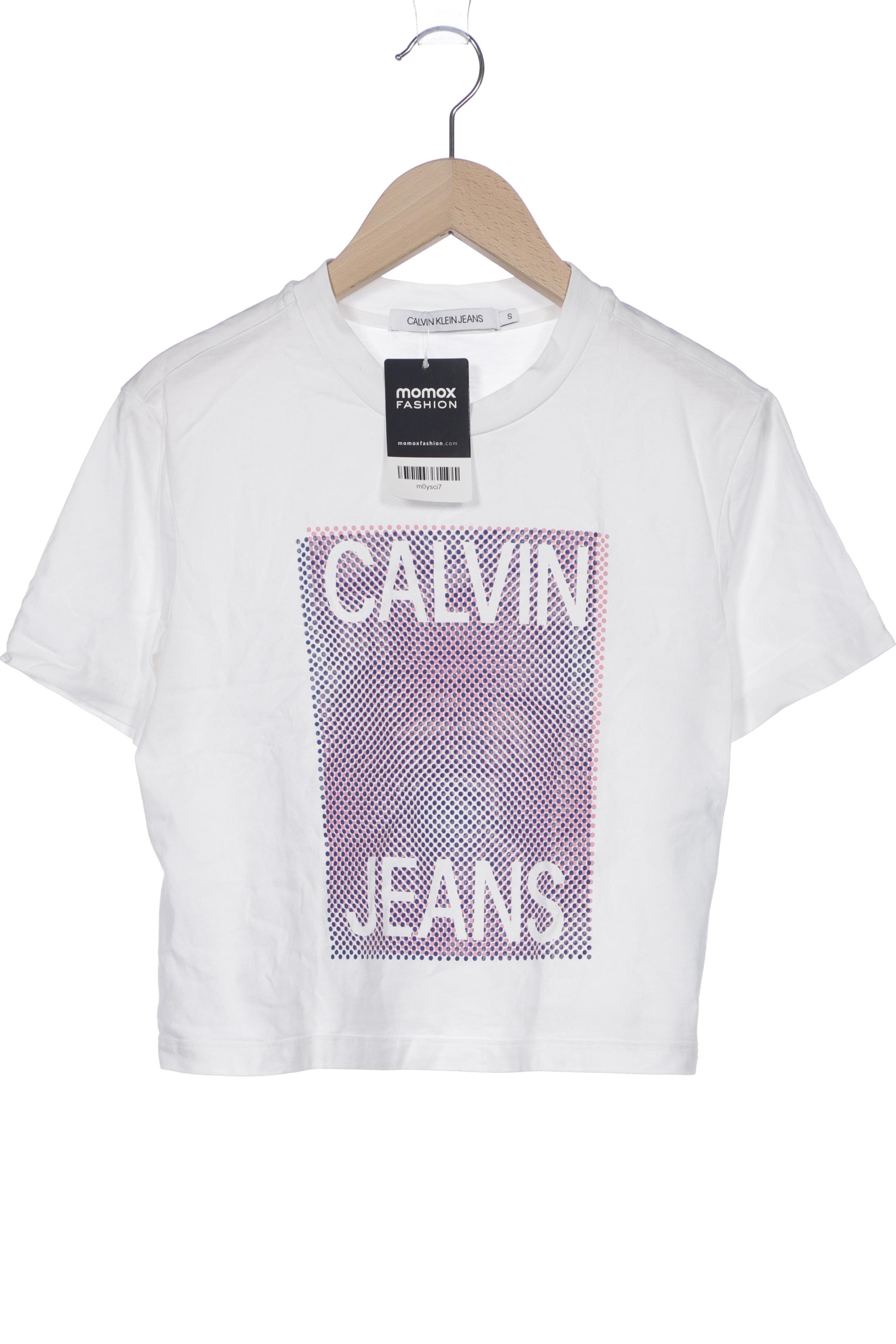 

Calvin Klein Jeans Damen T-Shirt, weiß, Gr. 36