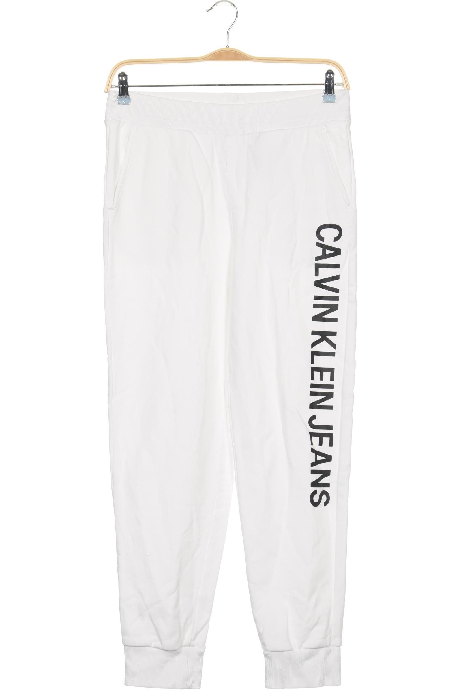 

Calvin Klein Jeans Damen Stoffhose, weiß, Gr. 0