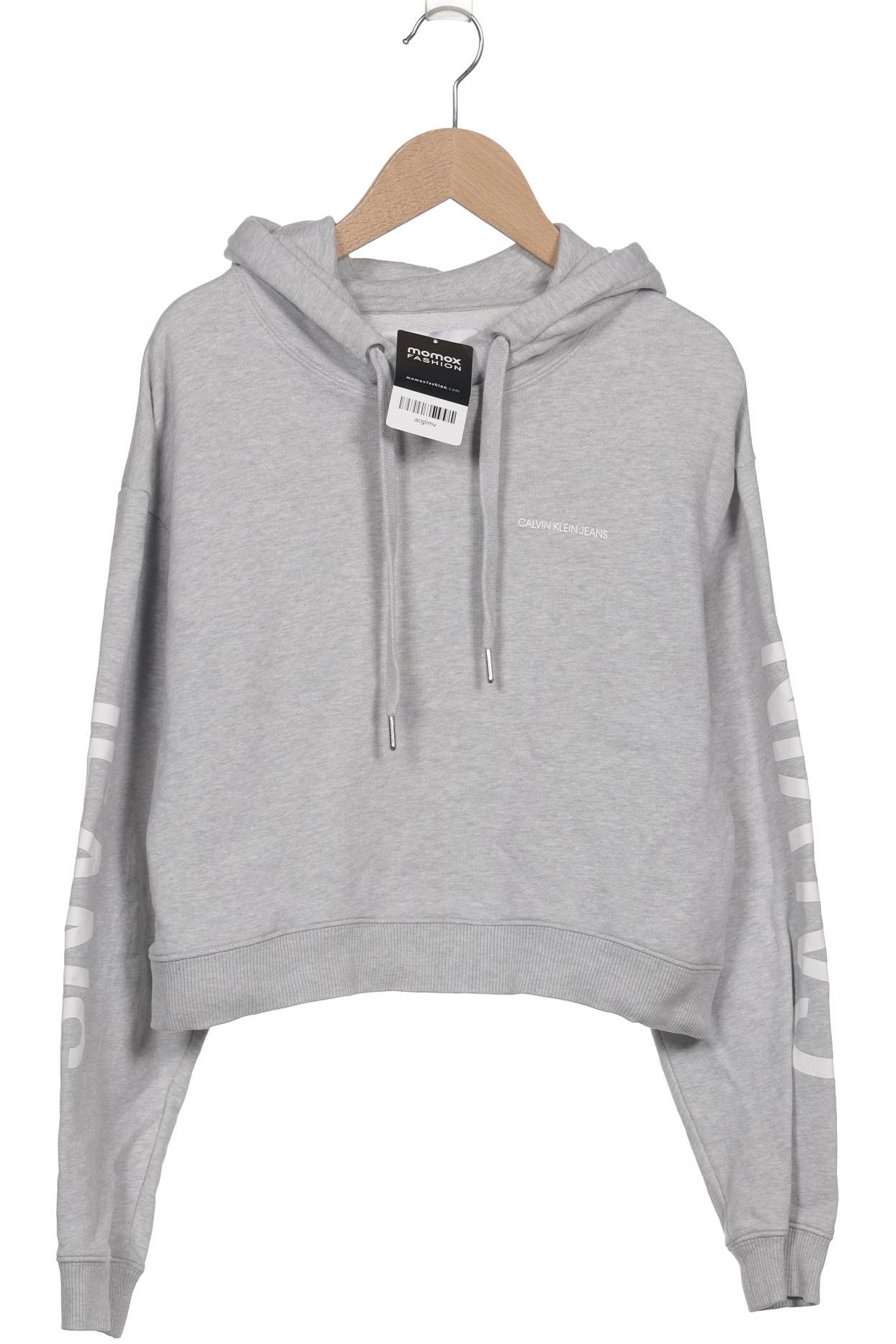 

Calvin Klein Jeans Damen Kapuzenpullover, grau, Gr. 34