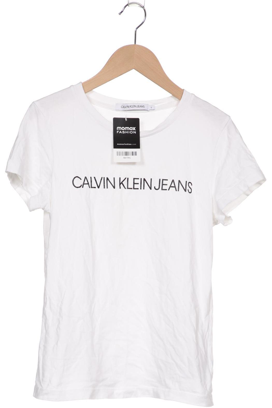 

Calvin Klein Jeans Damen T-Shirt, weiß, Gr. 36