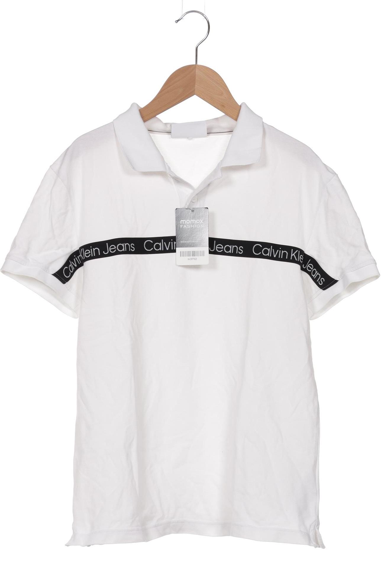 

Calvin Klein Jeans Herren Poloshirt, weiß, Gr. 46