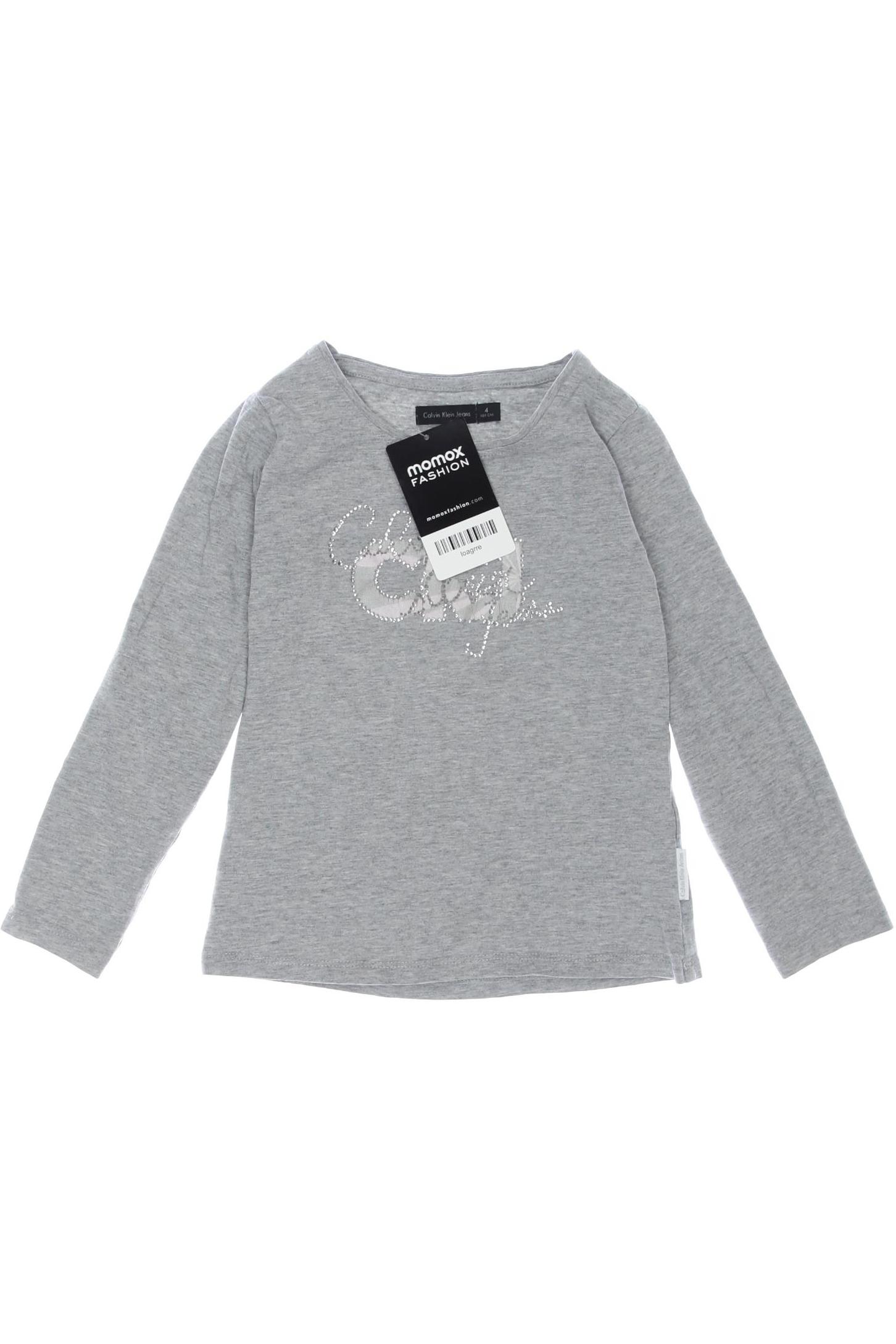 

Calvin Klein Jeans Damen Langarmshirt, grau, Gr. 104