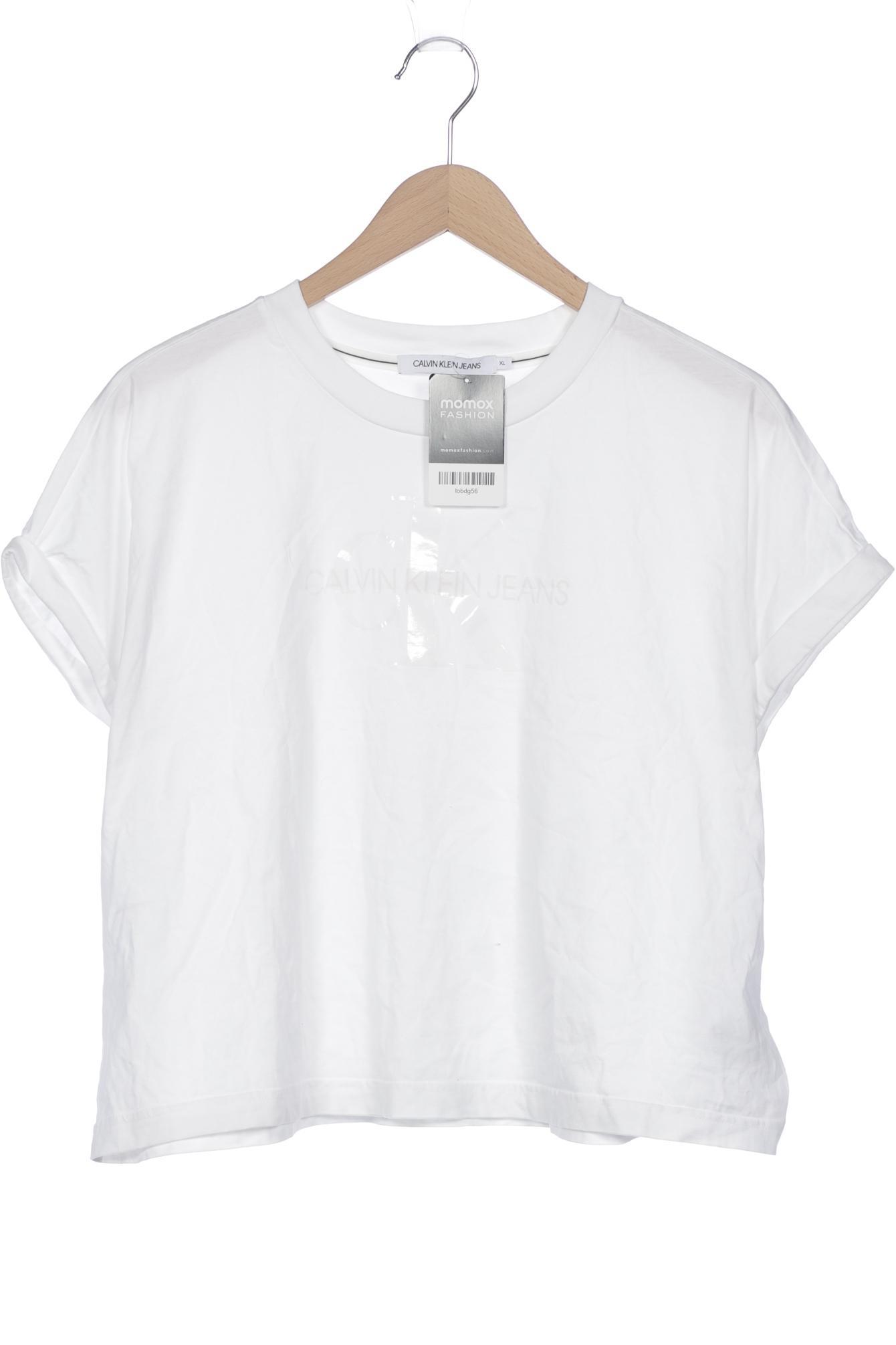 

Calvin Klein Jeans Damen T-Shirt, weiß, Gr. 44