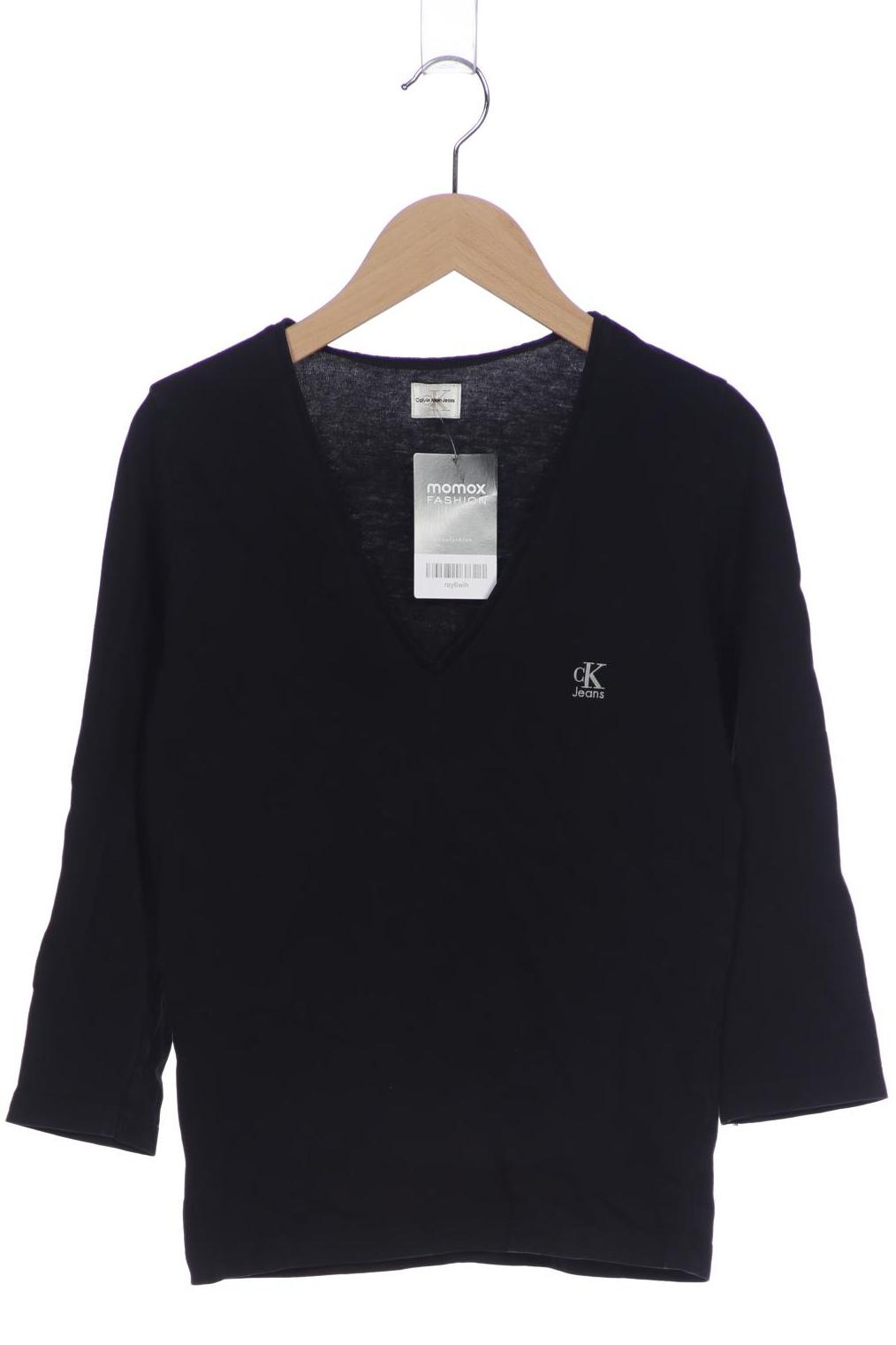 

Calvin Klein Jeans Damen Langarmshirt, schwarz, Gr. 36