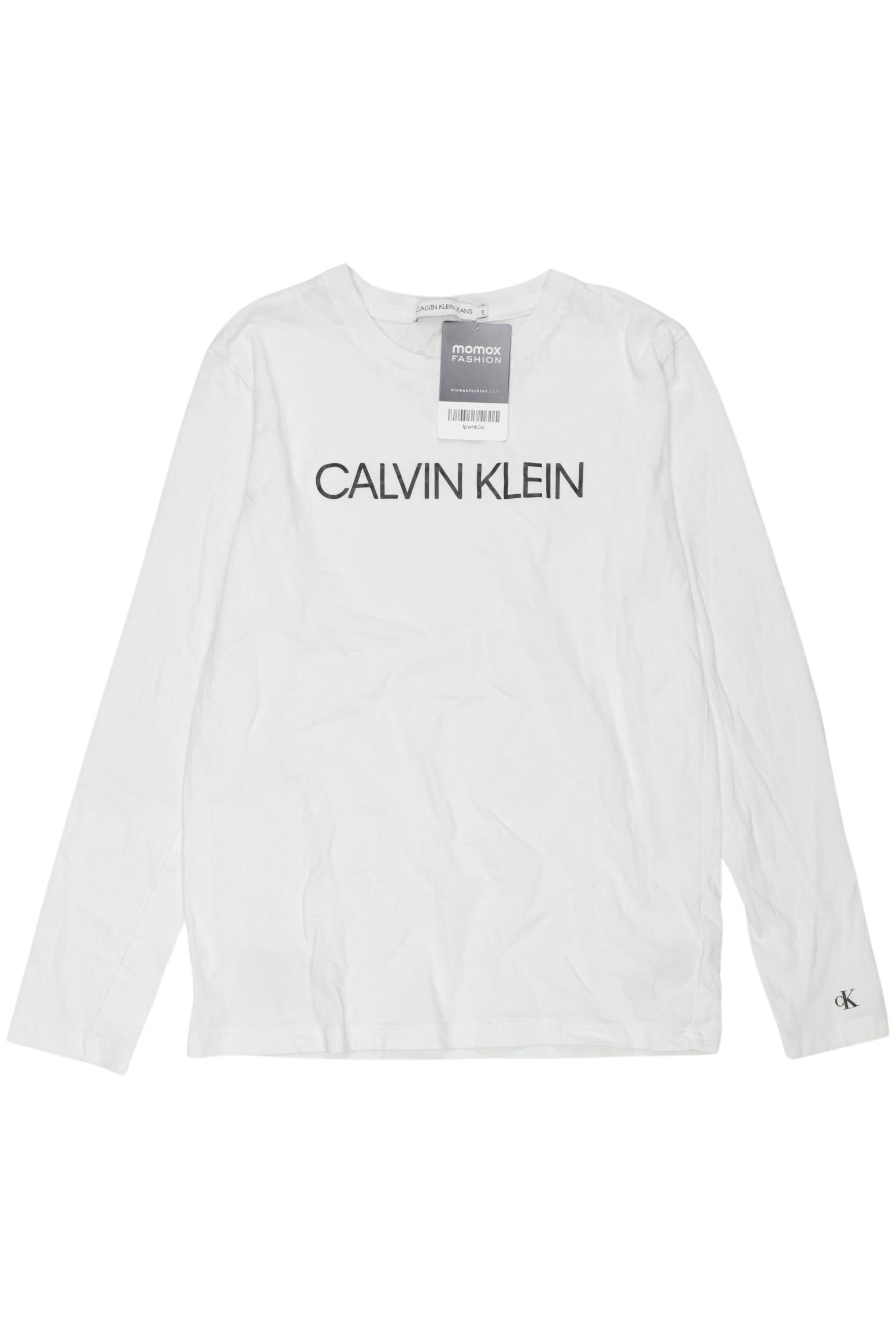 

Calvin Klein Jeans Jungen Langarmshirt, weiß, Gr. 152