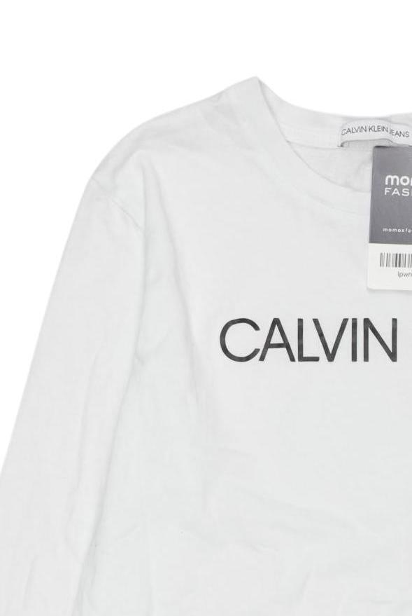 Thumbnail - Calvin Klein Jeans Jungen Langarmshirt, weiß, Gr. 152