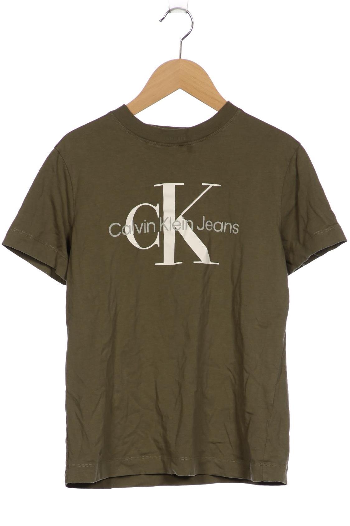 

Calvin Klein Jeans Damen T-Shirt, grün, Gr. 36