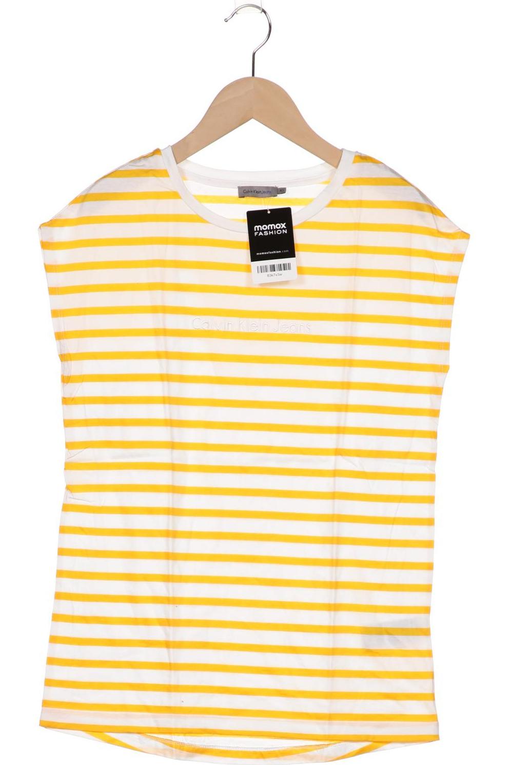 

Calvin Klein Jeans Damen T-Shirt, gelb, Gr. 34