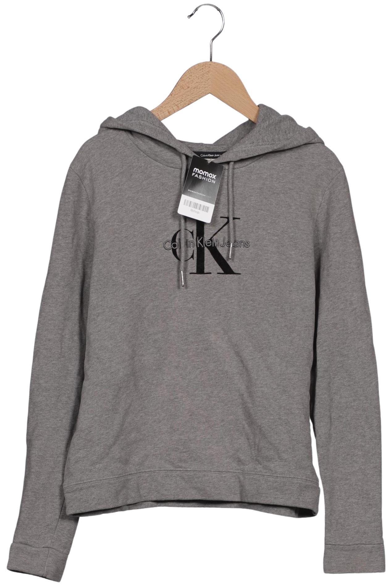 

Calvin Klein Jeans Damen Kapuzenpullover, grau, Gr. 36