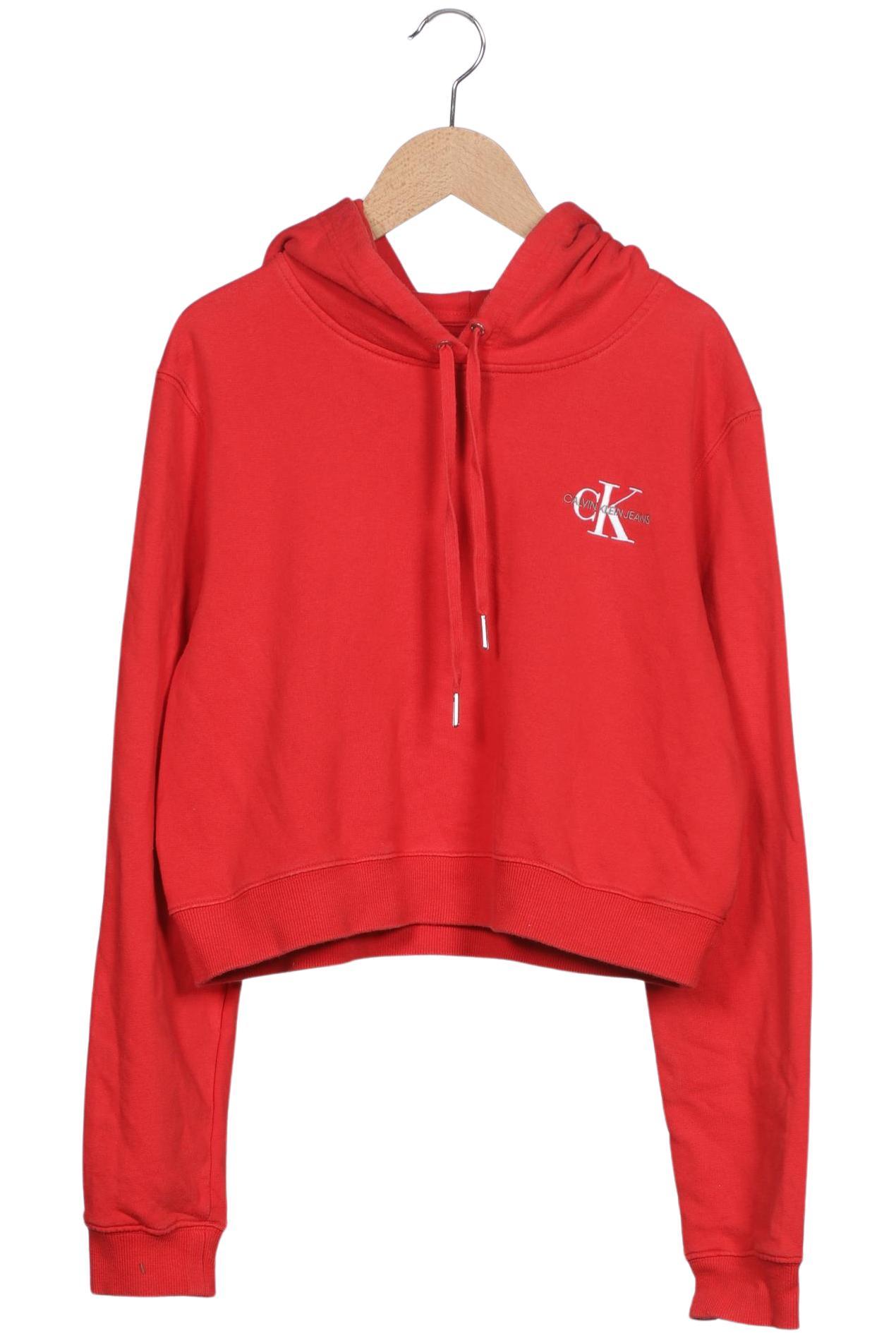 

Calvin Klein Jeans Damen Kapuzenpullover, rot, Gr. 38