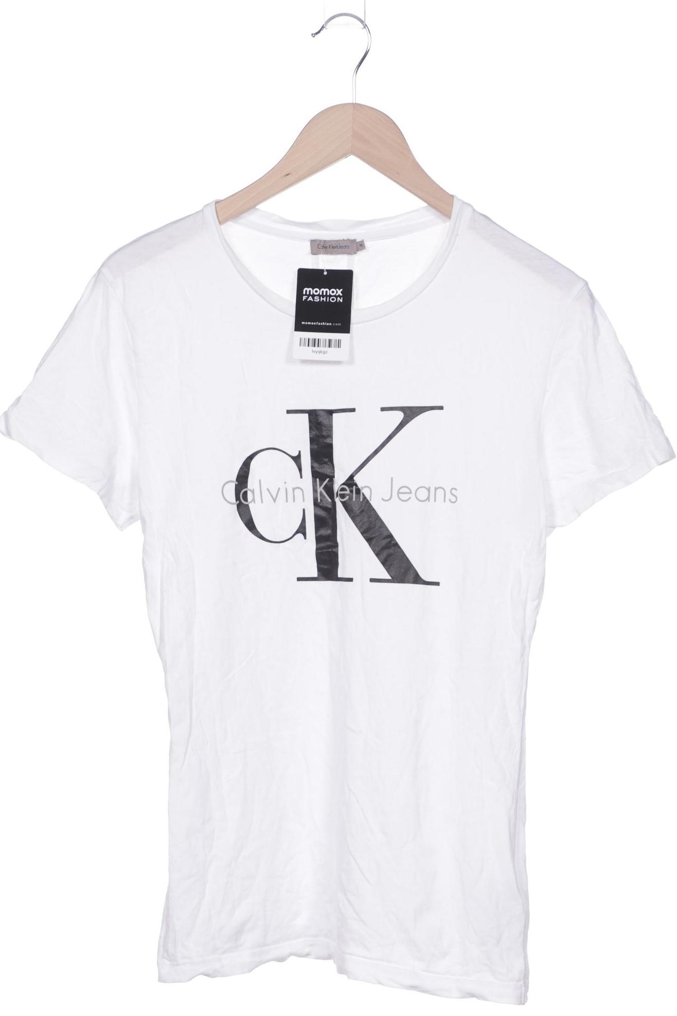 

Calvin Klein Jeans Damen T-Shirt, weiß, Gr. 38