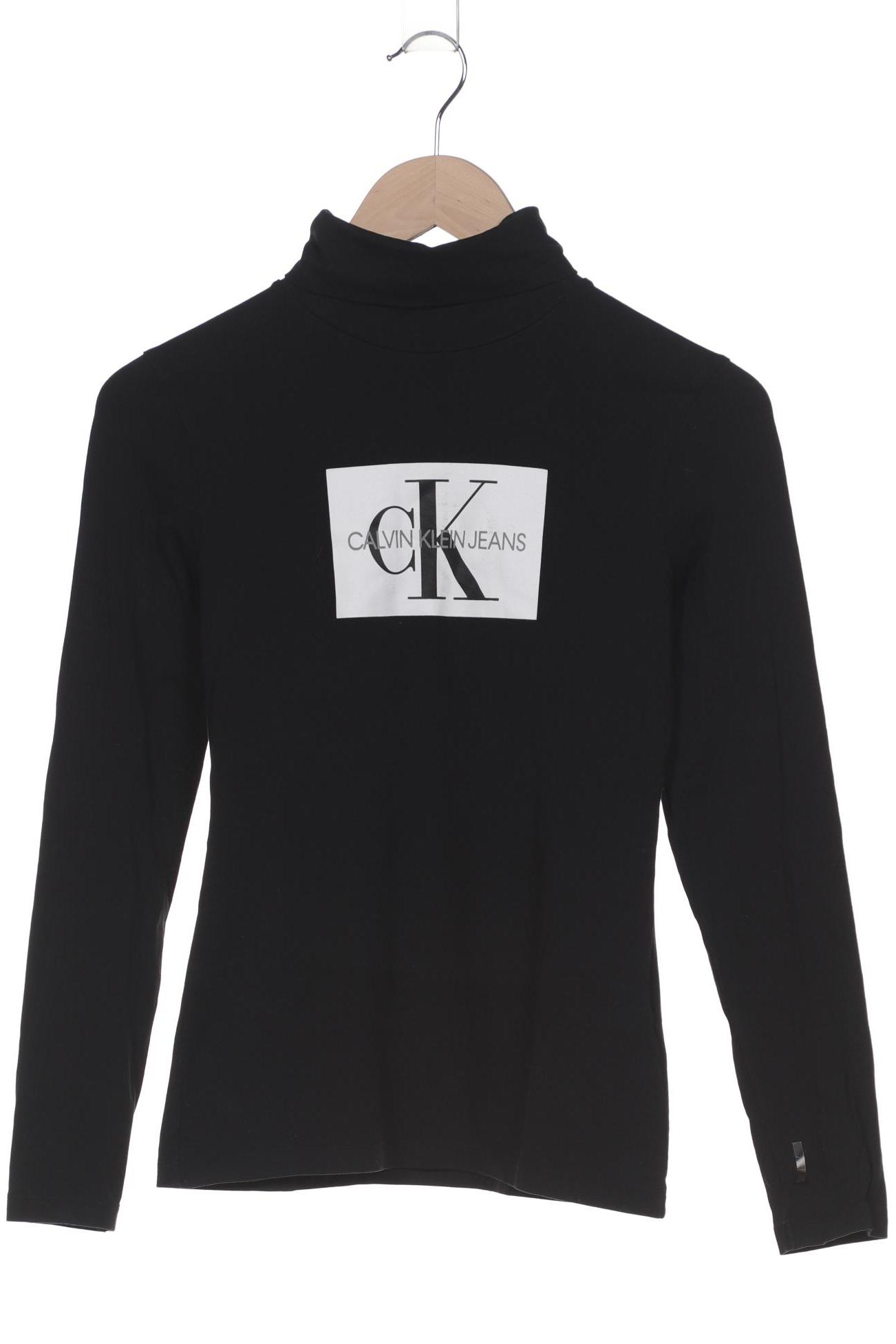 

Calvin Klein Jeans Damen Langarmshirt, schwarz, Gr. 36