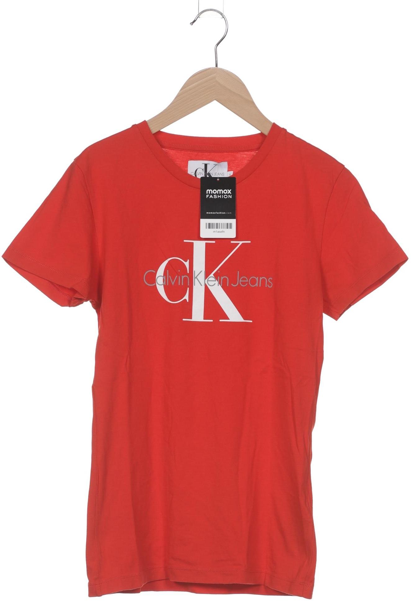 

Calvin Klein Jeans Damen T-Shirt, rot, Gr. 36