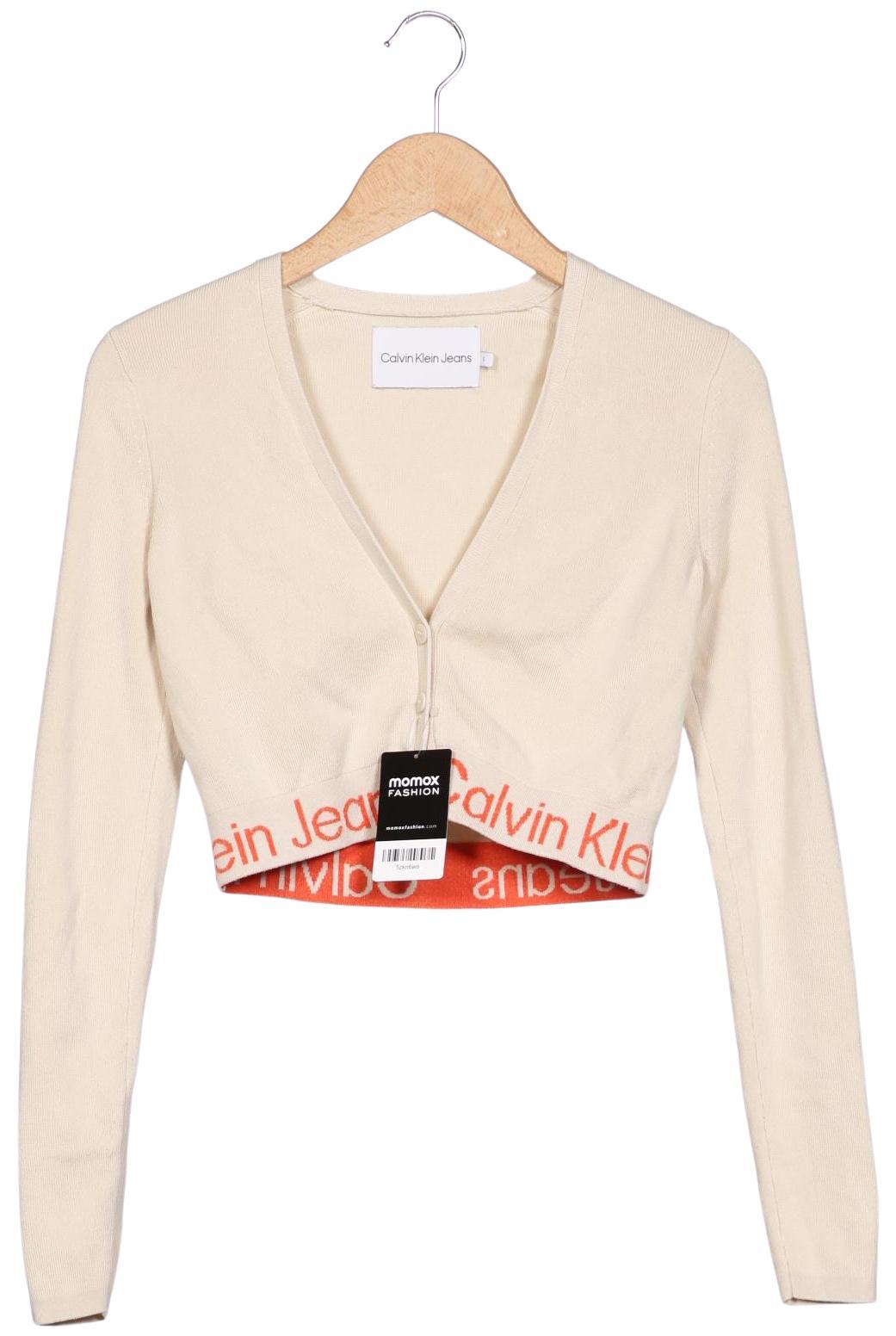 

Calvin Klein Jeans Damen Strickjacke, beige, Gr. 36
