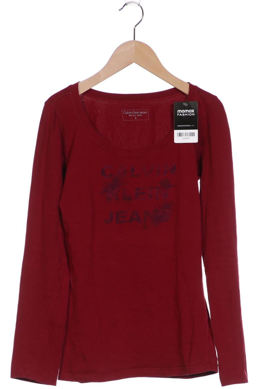 

Calvin Klein Jeans Damen Langarmshirt, bordeaux