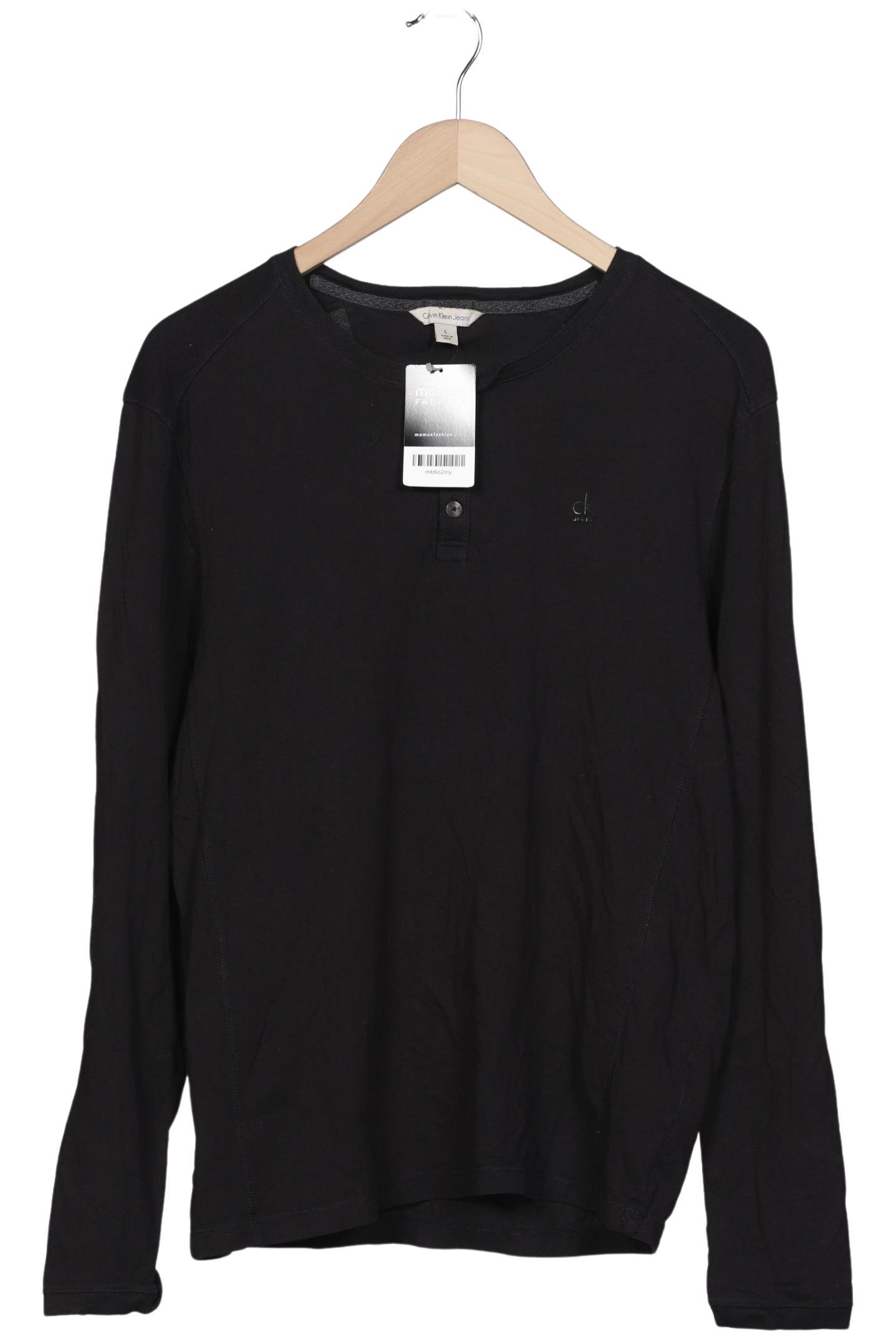 

Calvin Klein Jeans Herren Langarmshirt, schwarz, Gr. 52