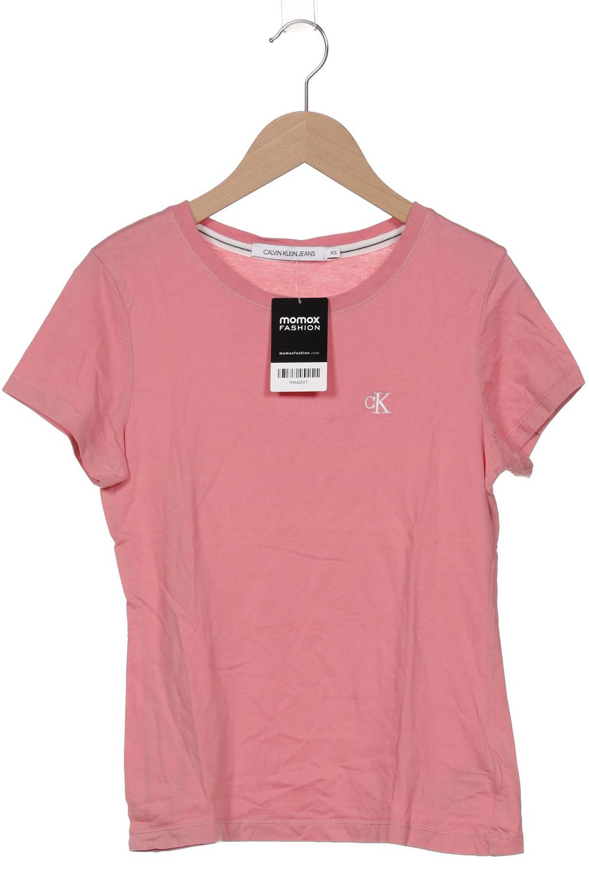 

Calvin Klein Jeans Damen T-Shirt, pink, Gr. 34