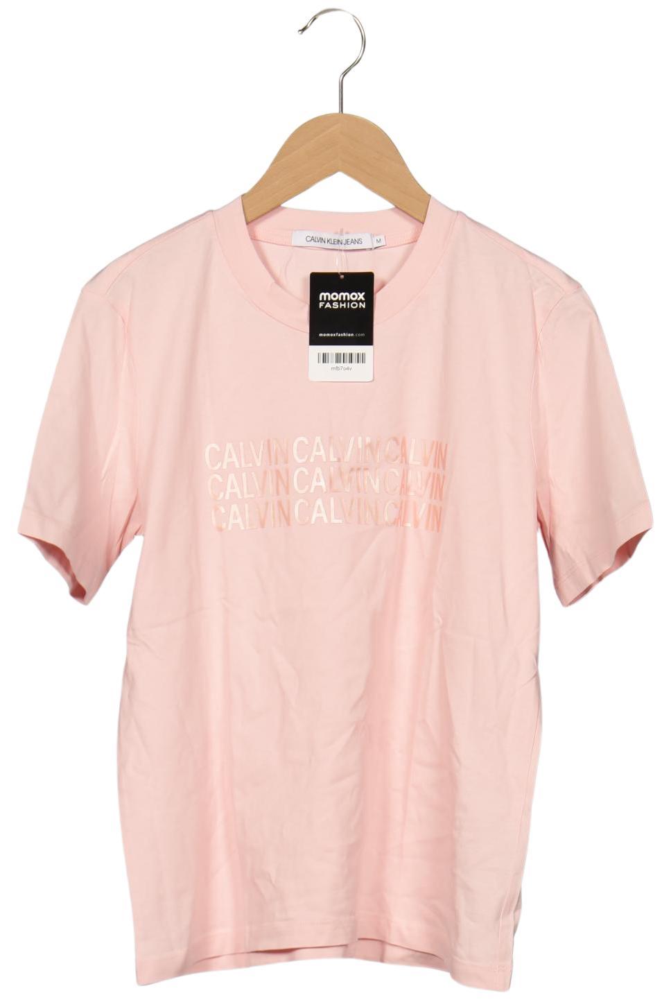 

Calvin Klein Jeans Damen T-Shirt, pink, Gr. 38