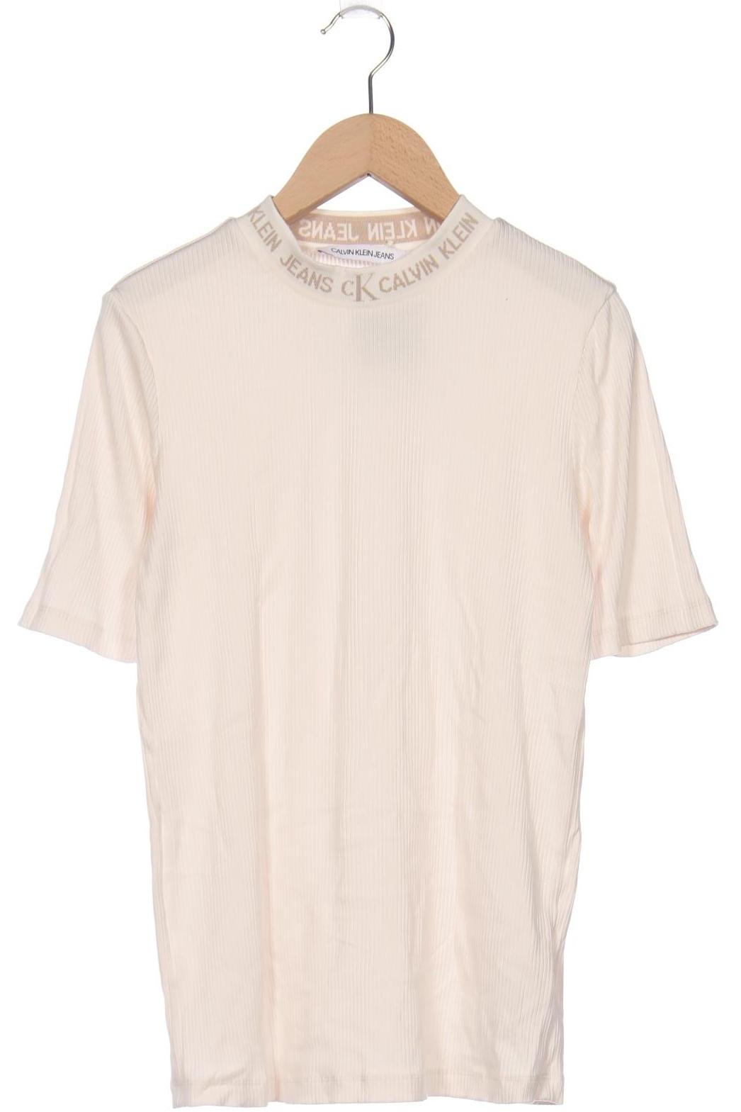 

Calvin Klein Jeans Damen T-Shirt, beige, Gr. 42