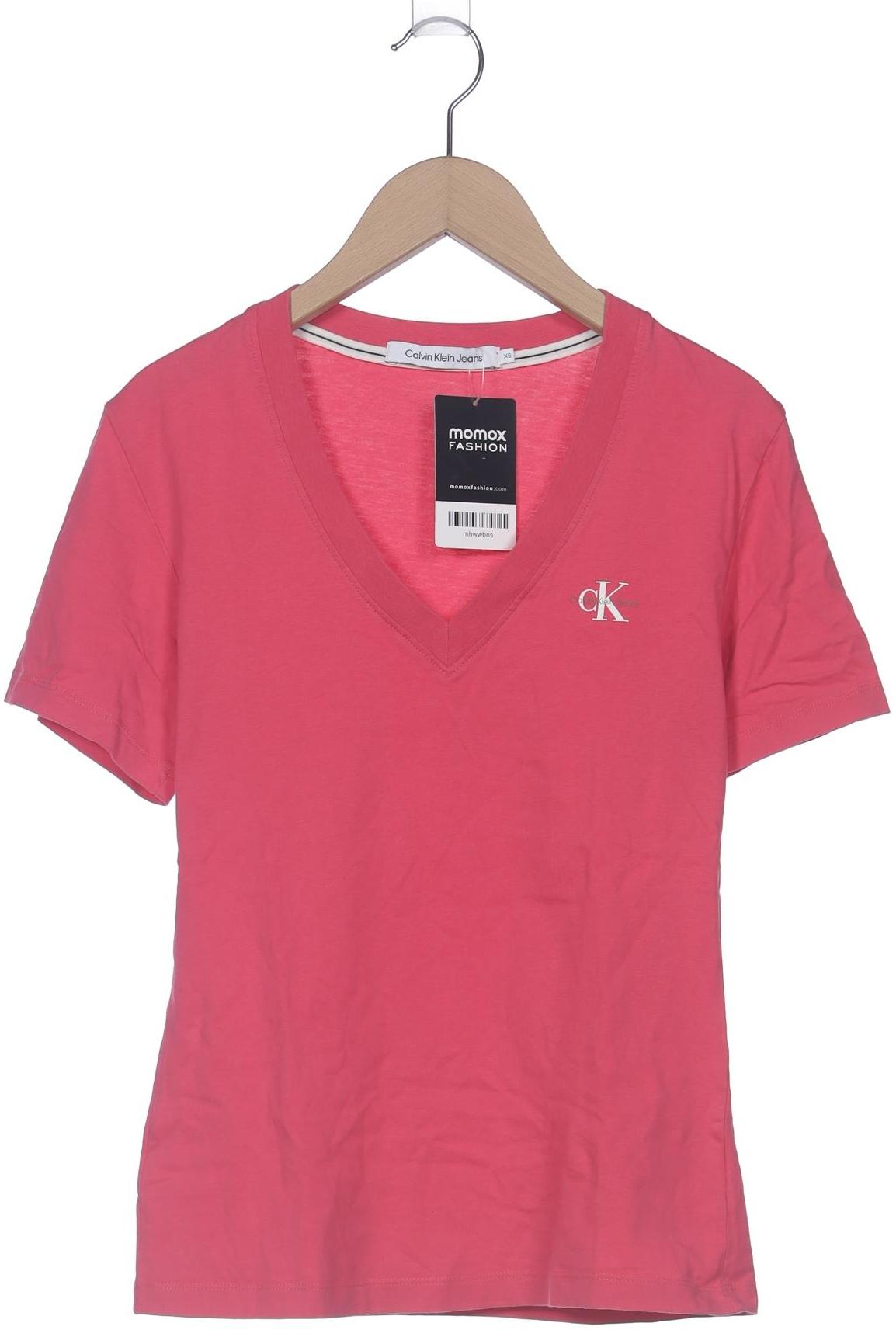 

Calvin Klein Jeans Damen T-Shirt, pink, Gr. 34