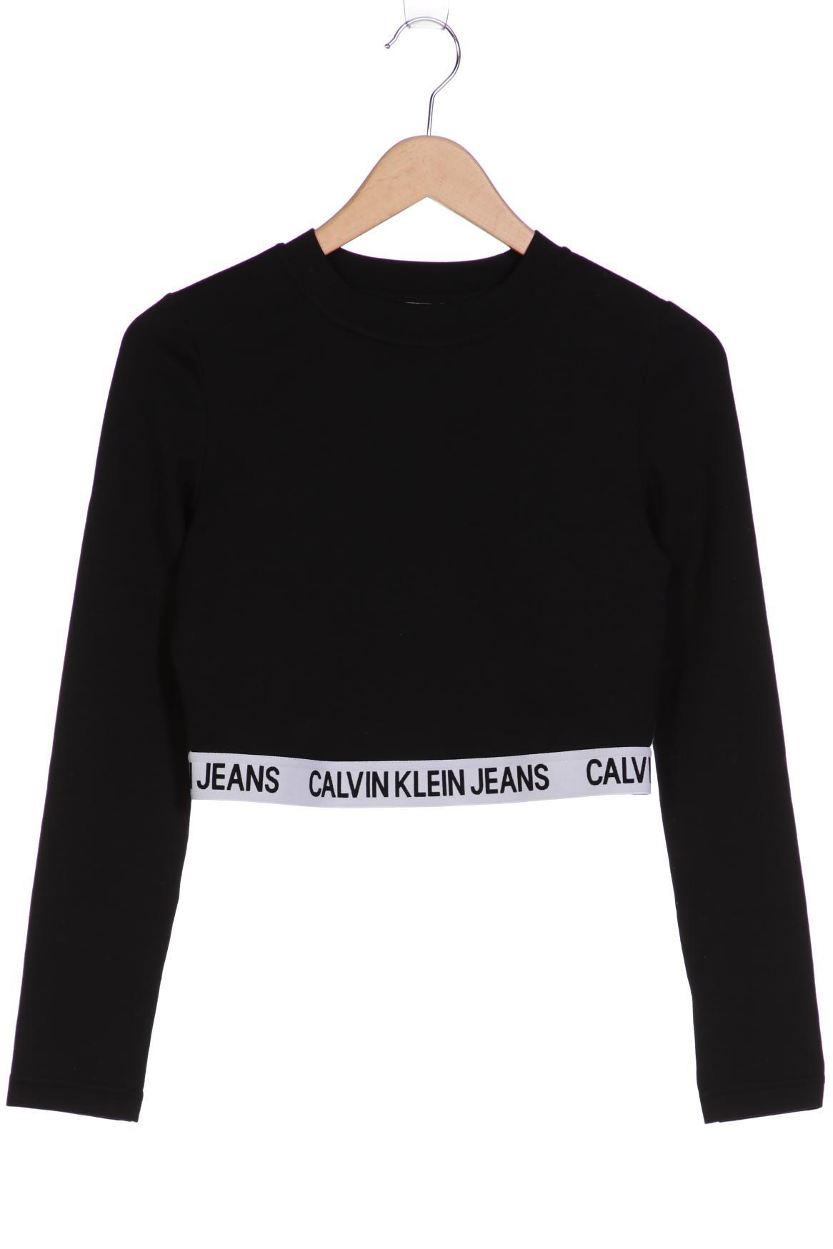 

Calvin Klein Jeans Damen Langarmshirt, schwarz, Gr. 38