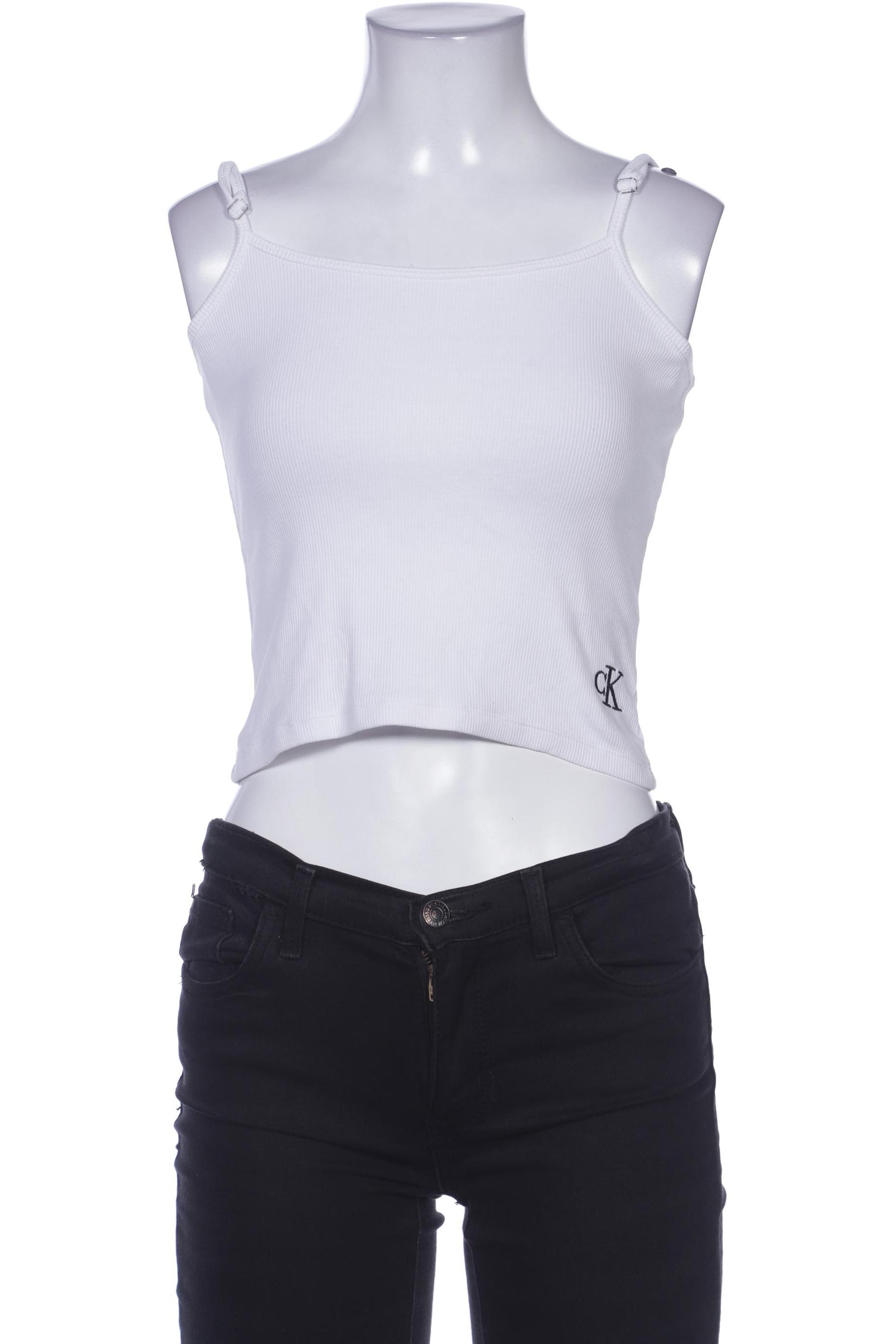 

Calvin Klein Jeans Damen Top, weiß, Gr. 34