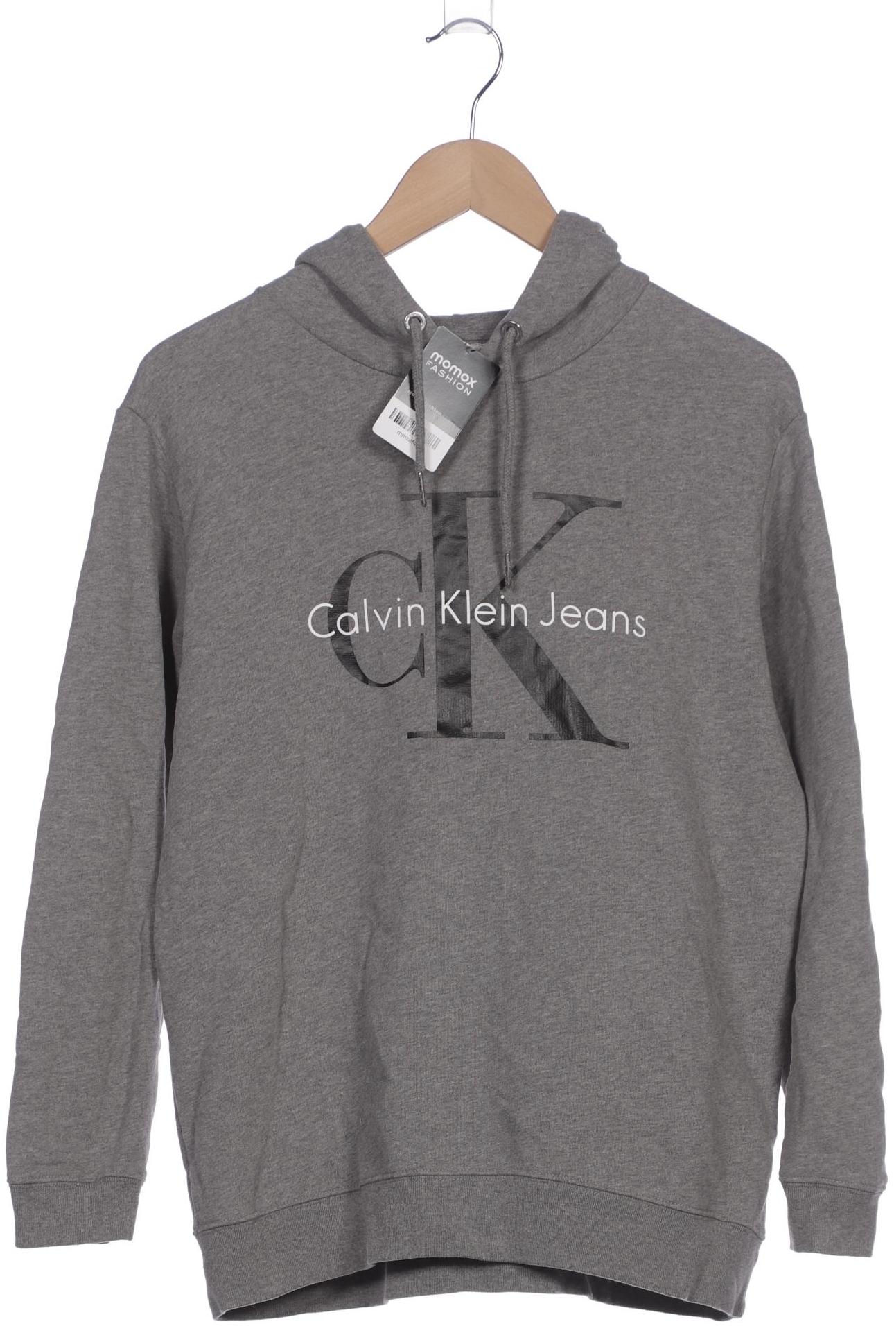 

Calvin Klein Jeans Damen Kapuzenpullover, grau, Gr. 36